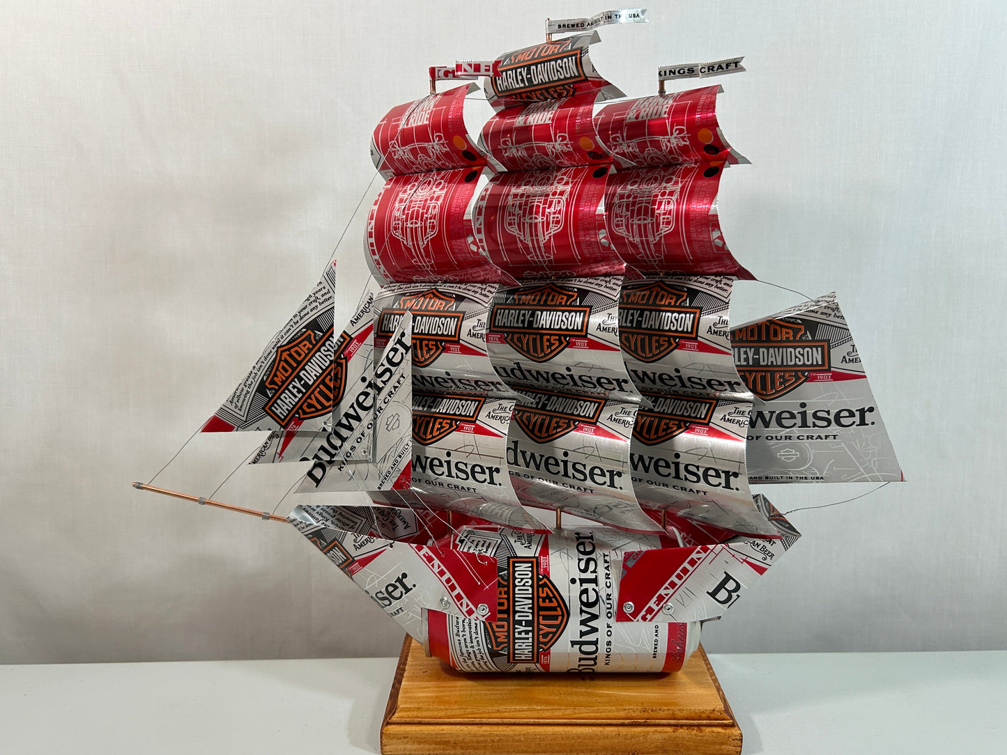 Anheuser Busch Budweiser Harley-Davidson Beer Can Ship