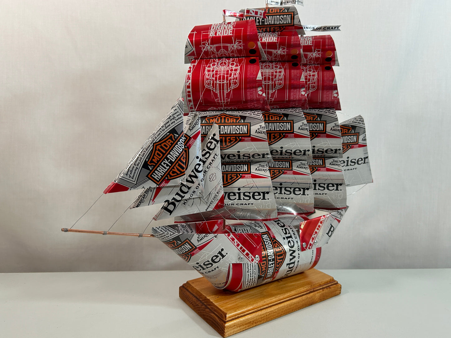 Anheuser Busch Budweiser Harley-Davidson Beer Can Ship