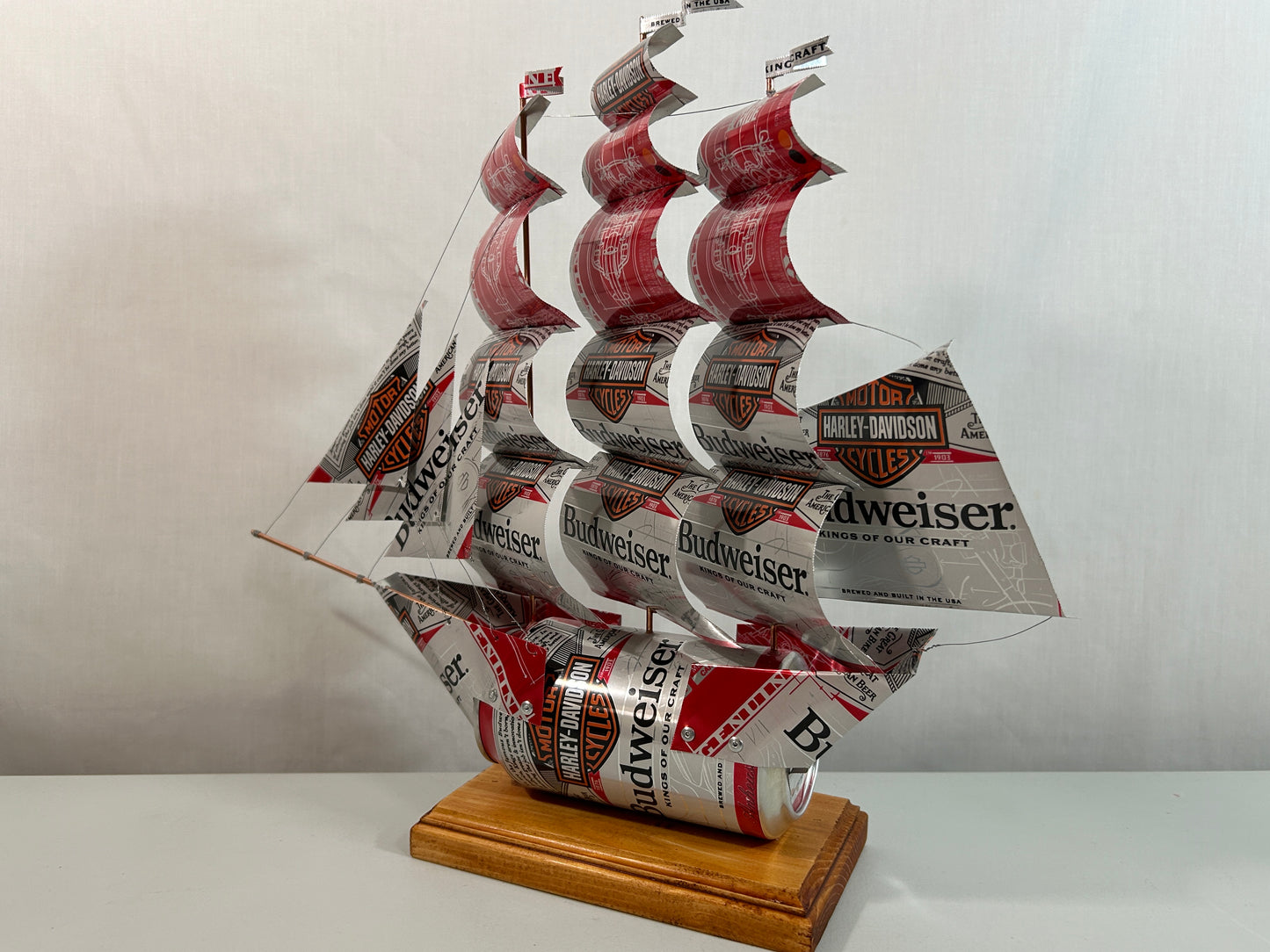 Anheuser Busch Budweiser Harley-Davidson Beer Can Ship