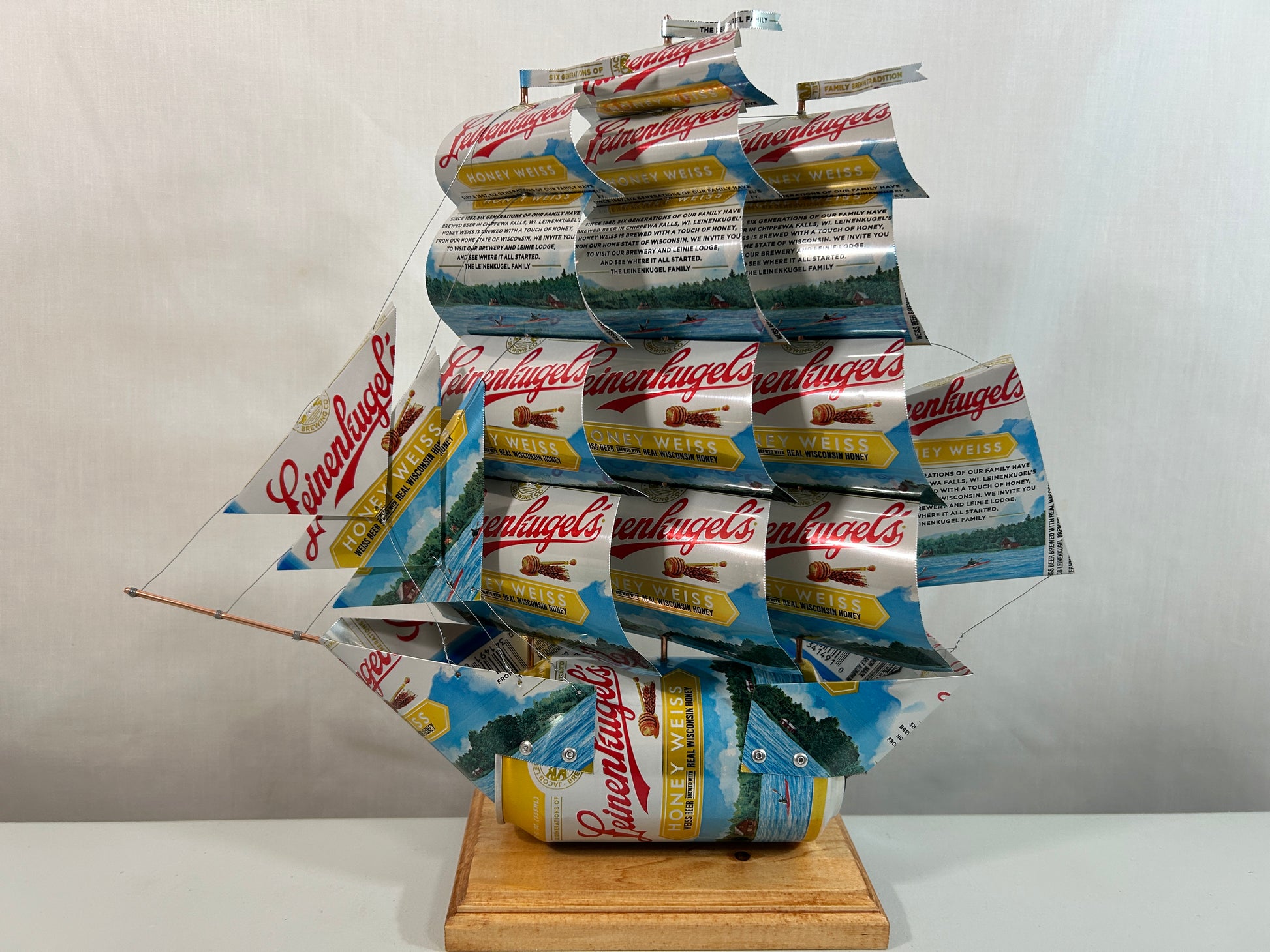 Leinkugel's Honey Weiss Beer Can Ship