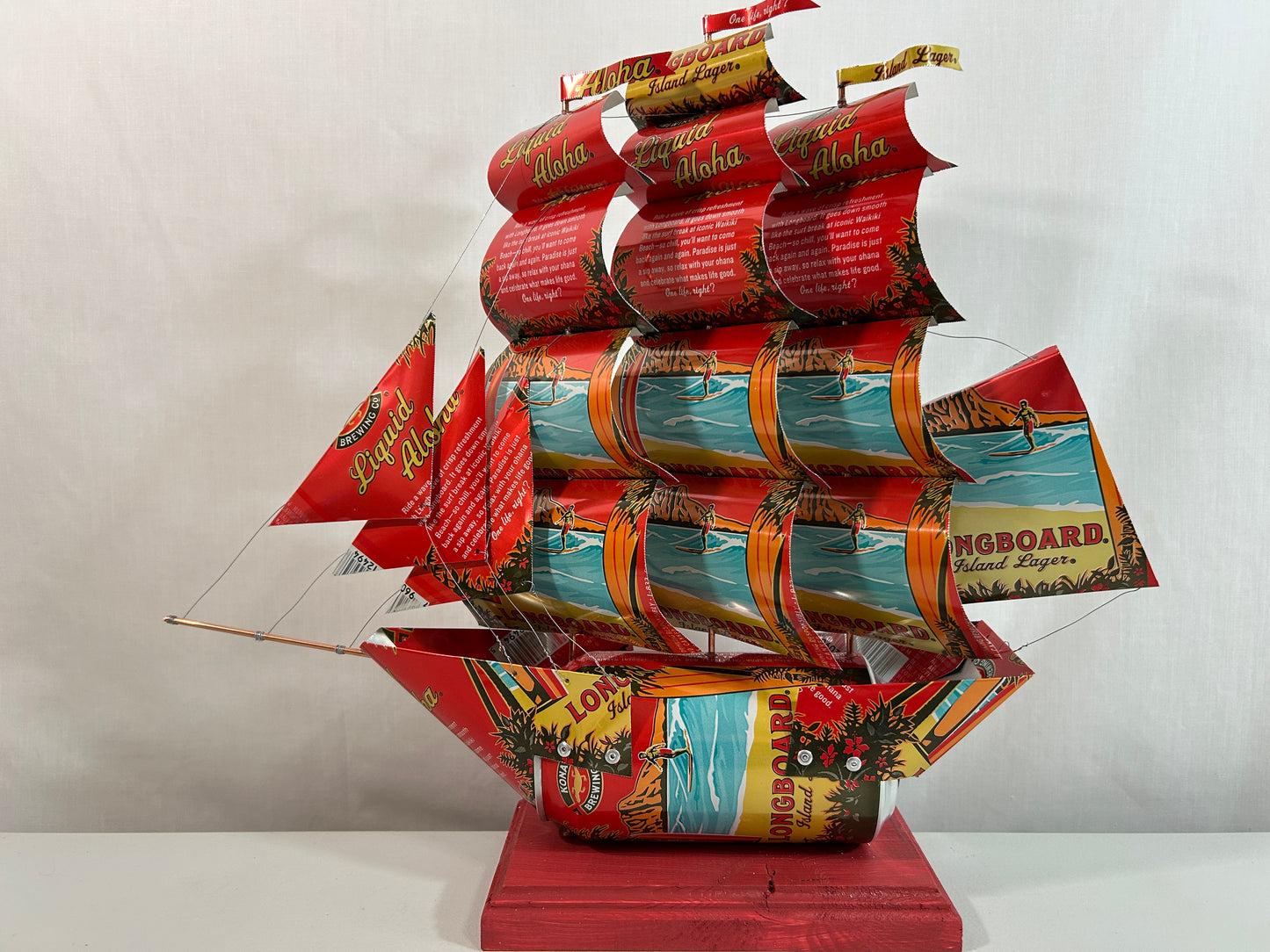 Kona Brewing Co Big Wave Longboard Beer Can Ship