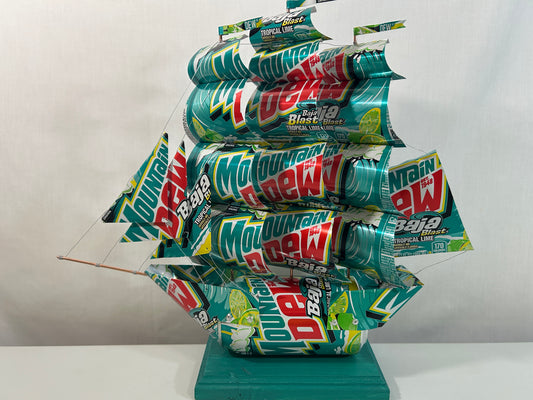 Mountain Dew Baja Blast Soda Can Ship