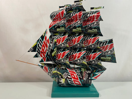 Mountain Dew Baja Blast Zero Sugar Soda Can Ship