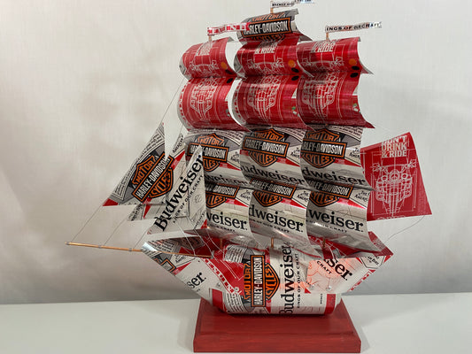 Anheuser Busch Budweiser Harley-Davidson Beer Can Ship
