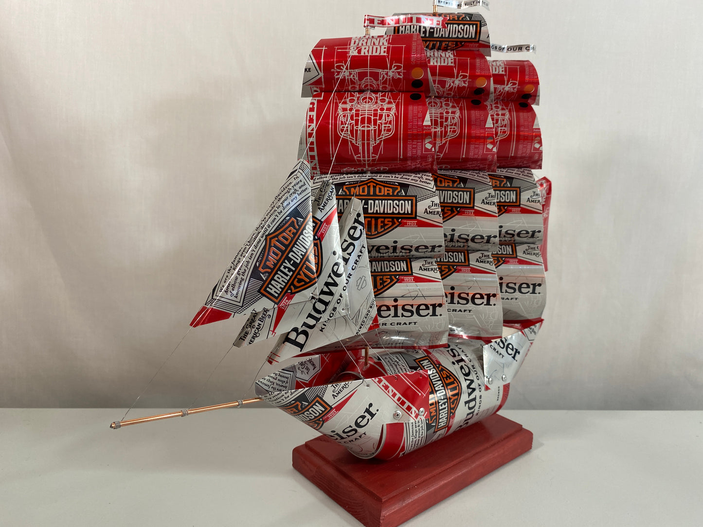 Anheuser Busch Budweiser Harley-Davidson Beer Can Ship