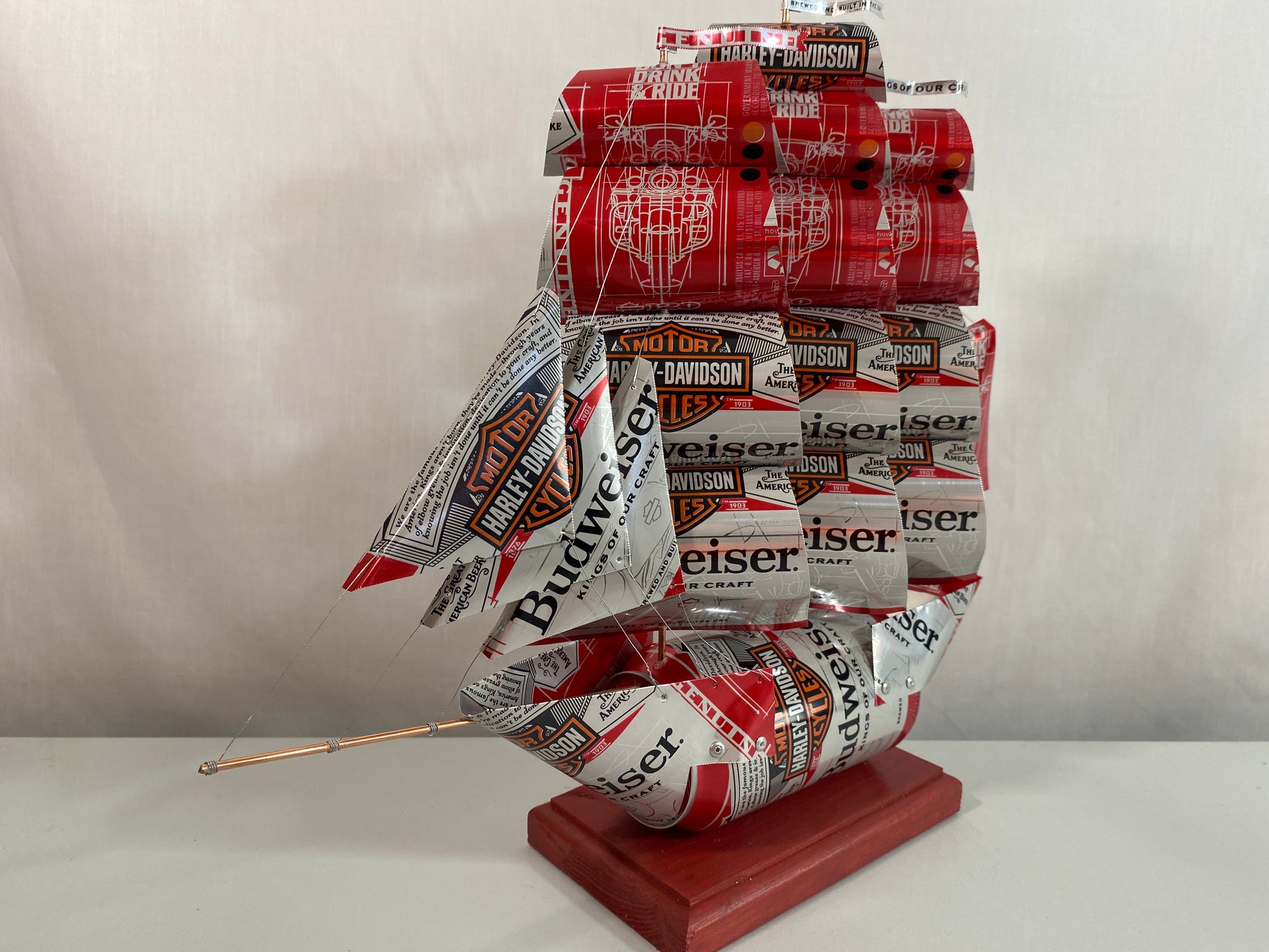 Anheuser Busch Budweiser Harley-Davidson Beer Can Ship
