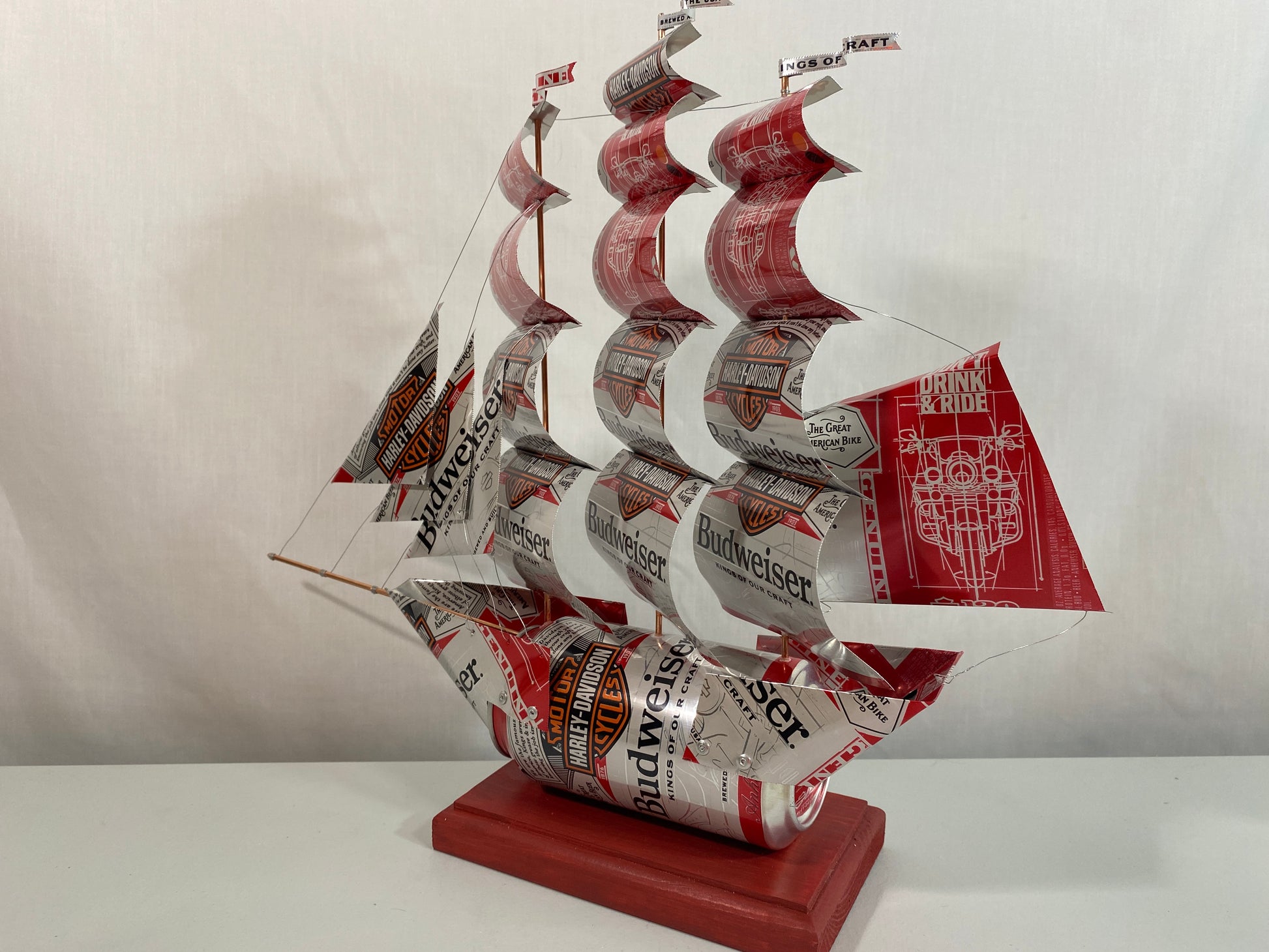 Anheuser Busch Budweiser Harley-Davidson Beer Can Ship