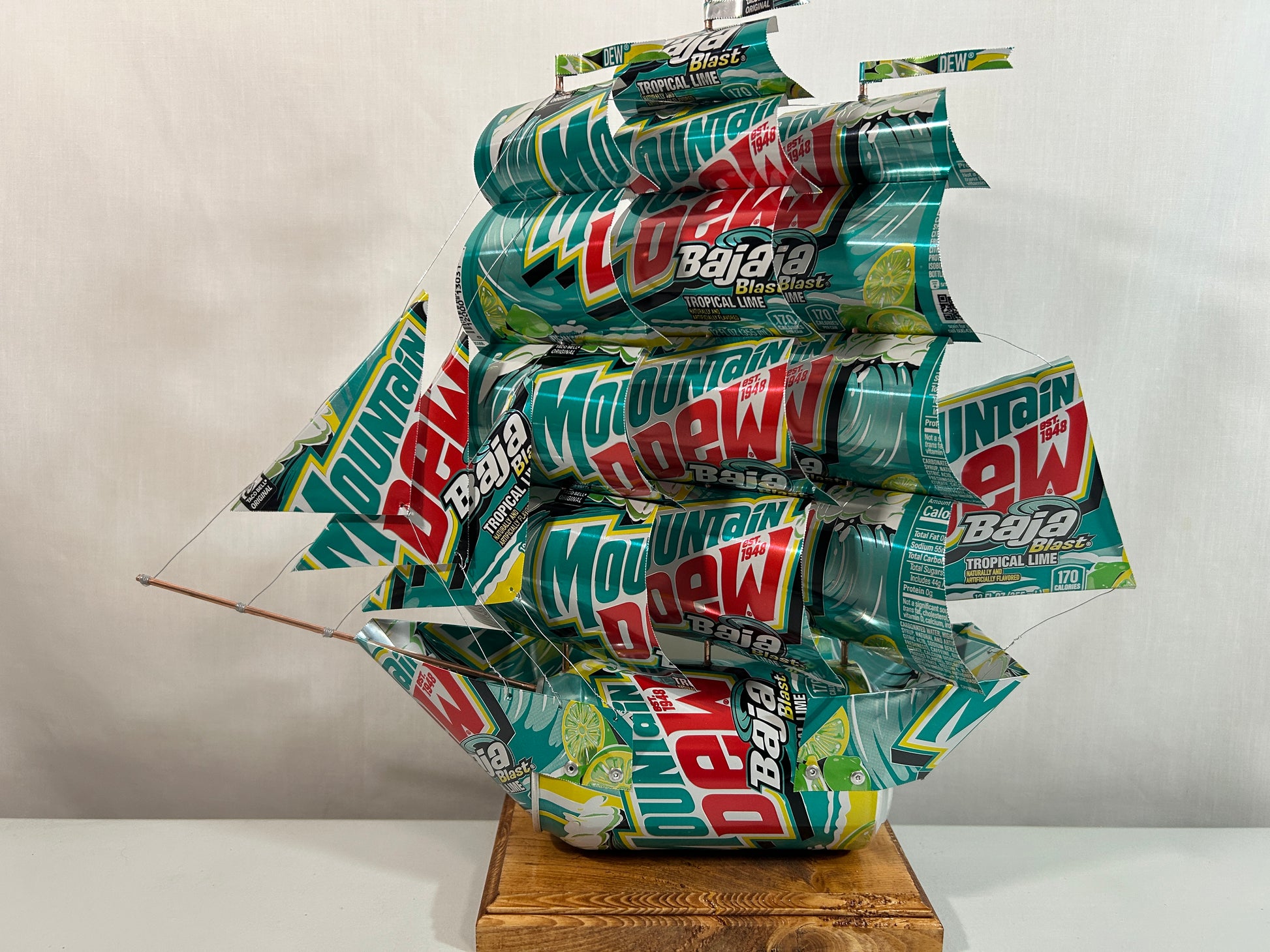 Mountain Dew Baja Blast Soda Can Ship