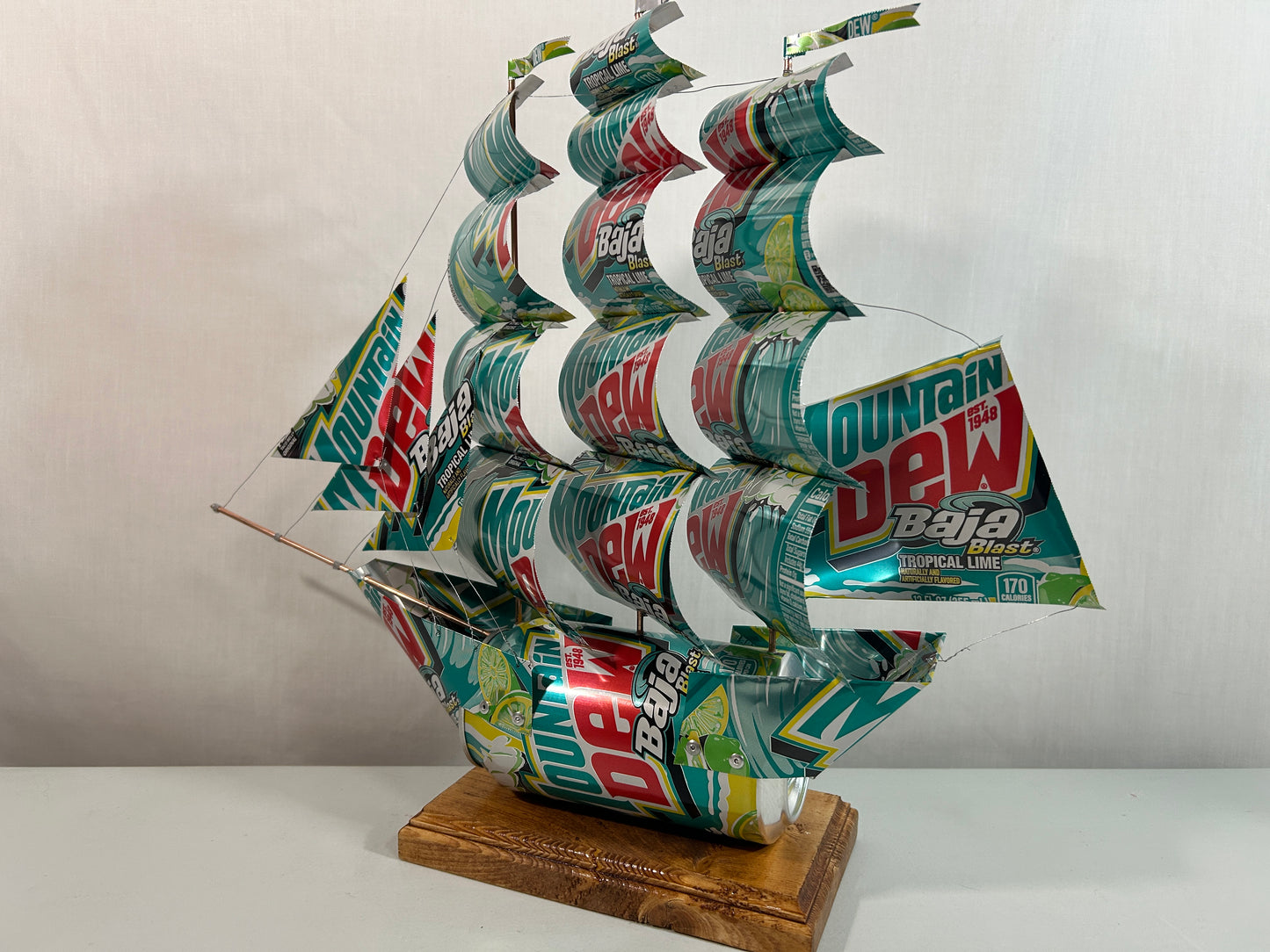 Mountain Dew Baja Blast Soda Can Ship