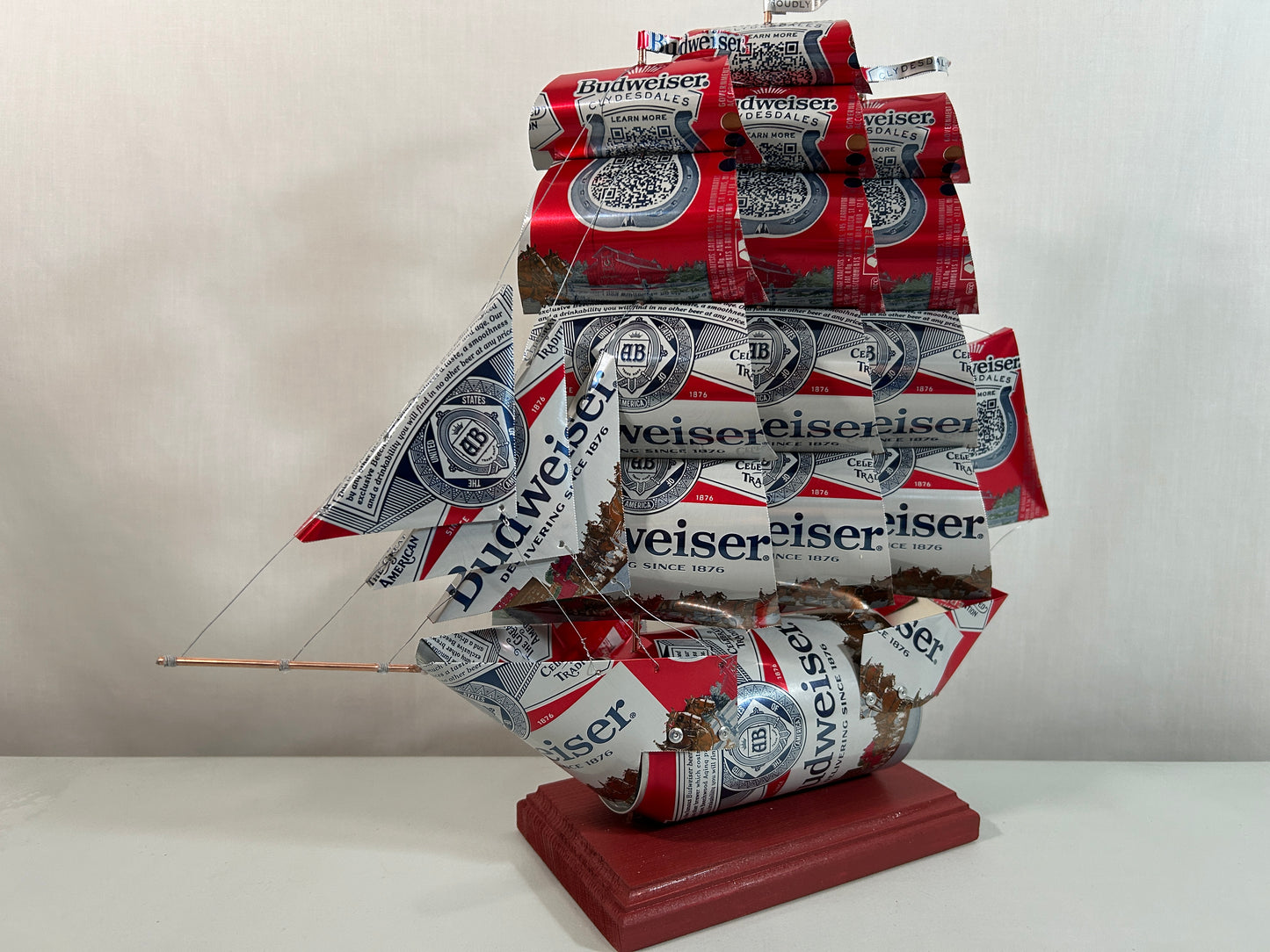 Anheuser Busch Budweiser Clydesdales Beer Can Ship