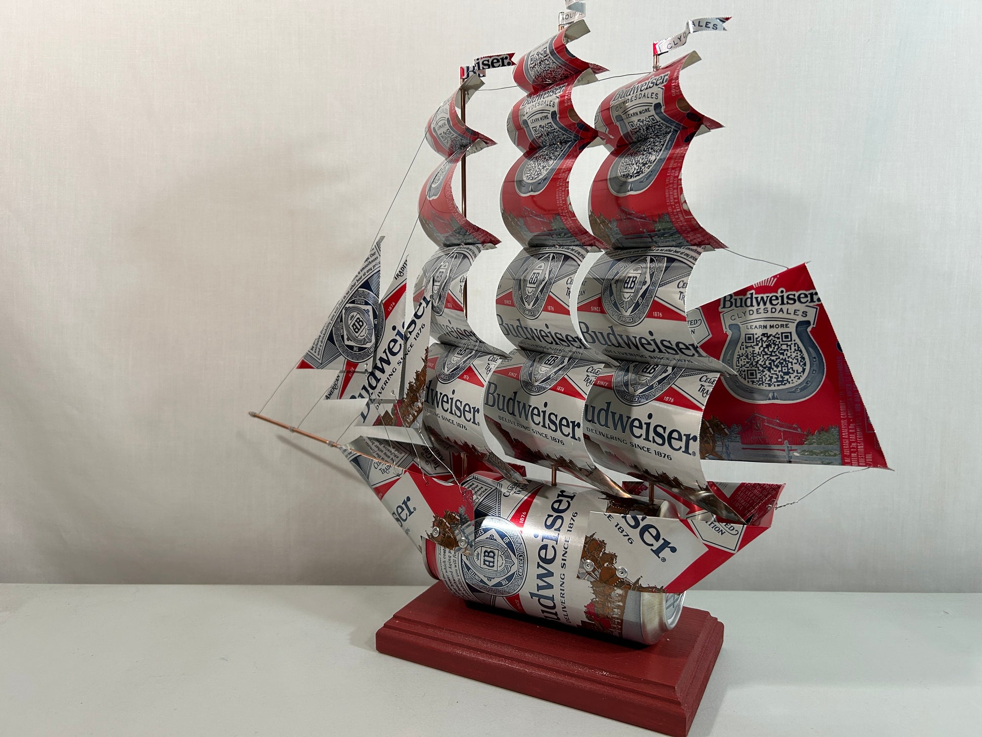 Anheuser Busch Budweiser Clydesdales Beer Can Ship