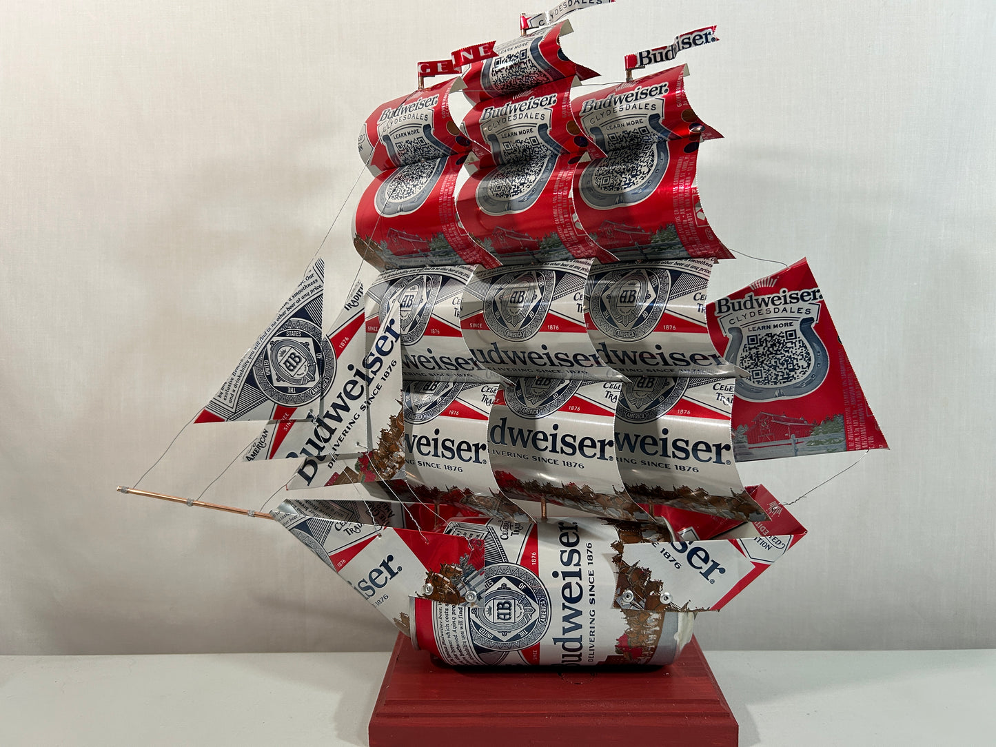 Anheuser Busch Budweiser Clydesdales Beer Can Ship