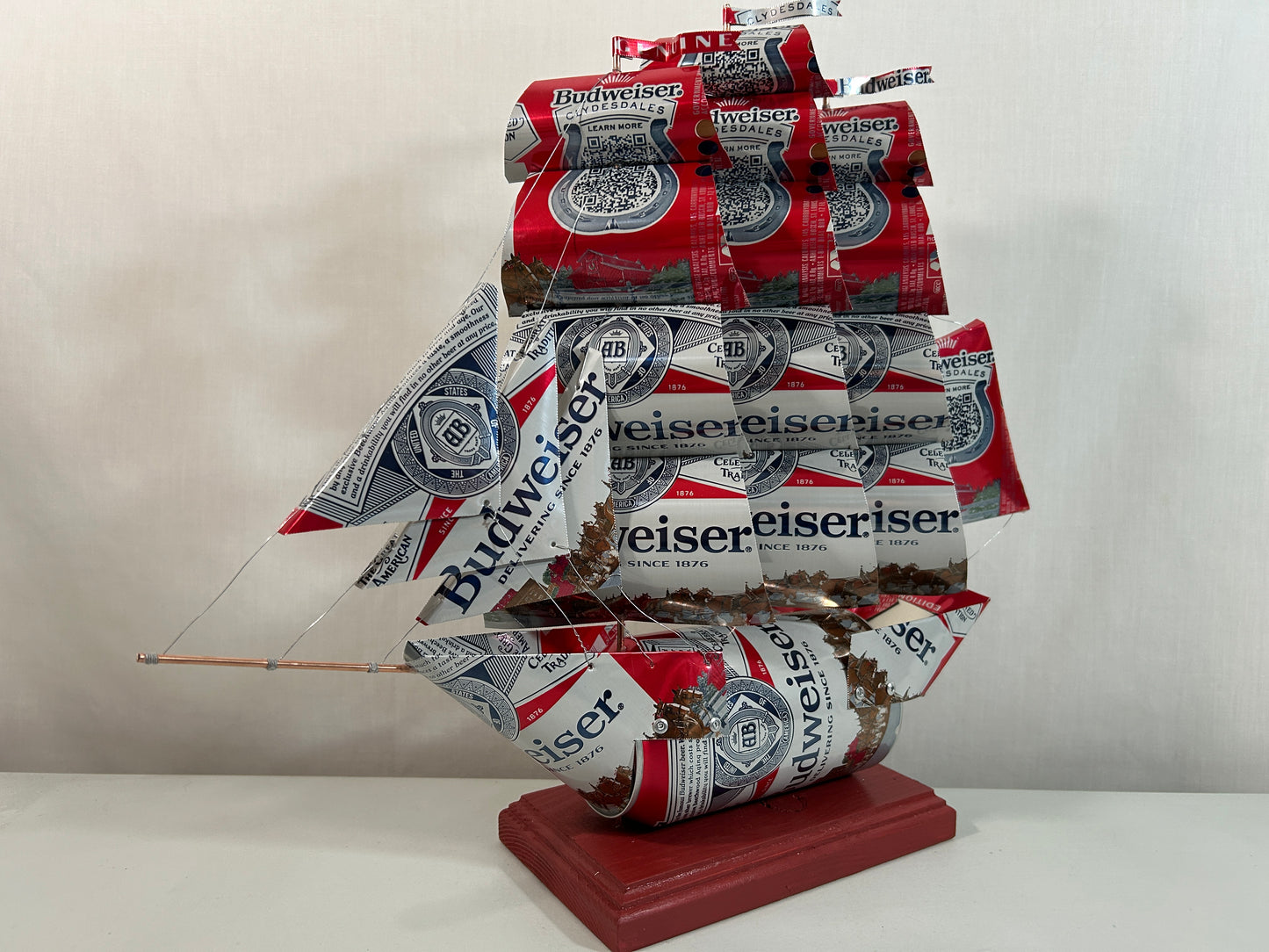 Anheuser Busch Budweiser Clydesdales Beer Can Ship