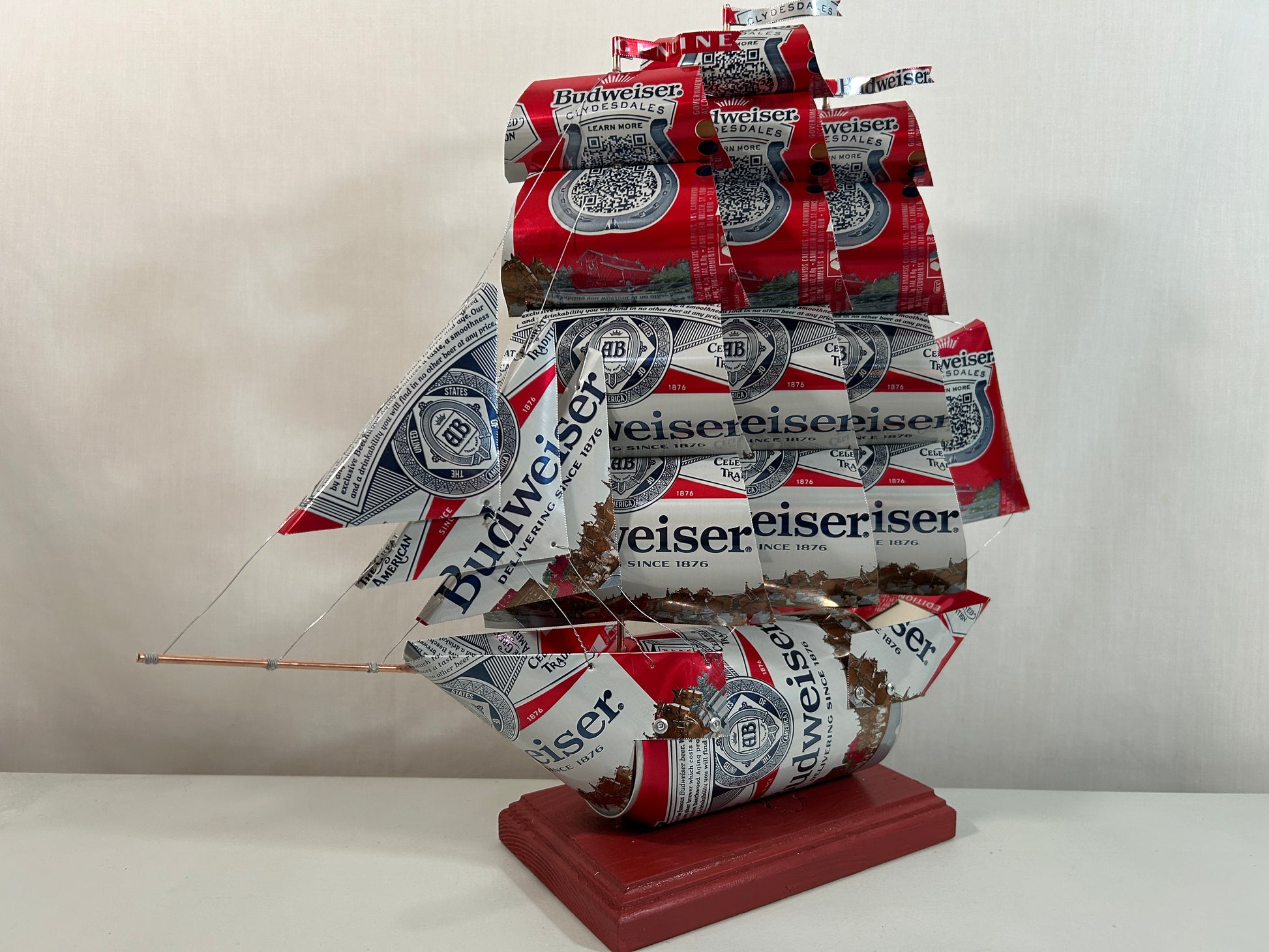 Anheuser Busch Budweiser Clydesdales Beer Can Ship