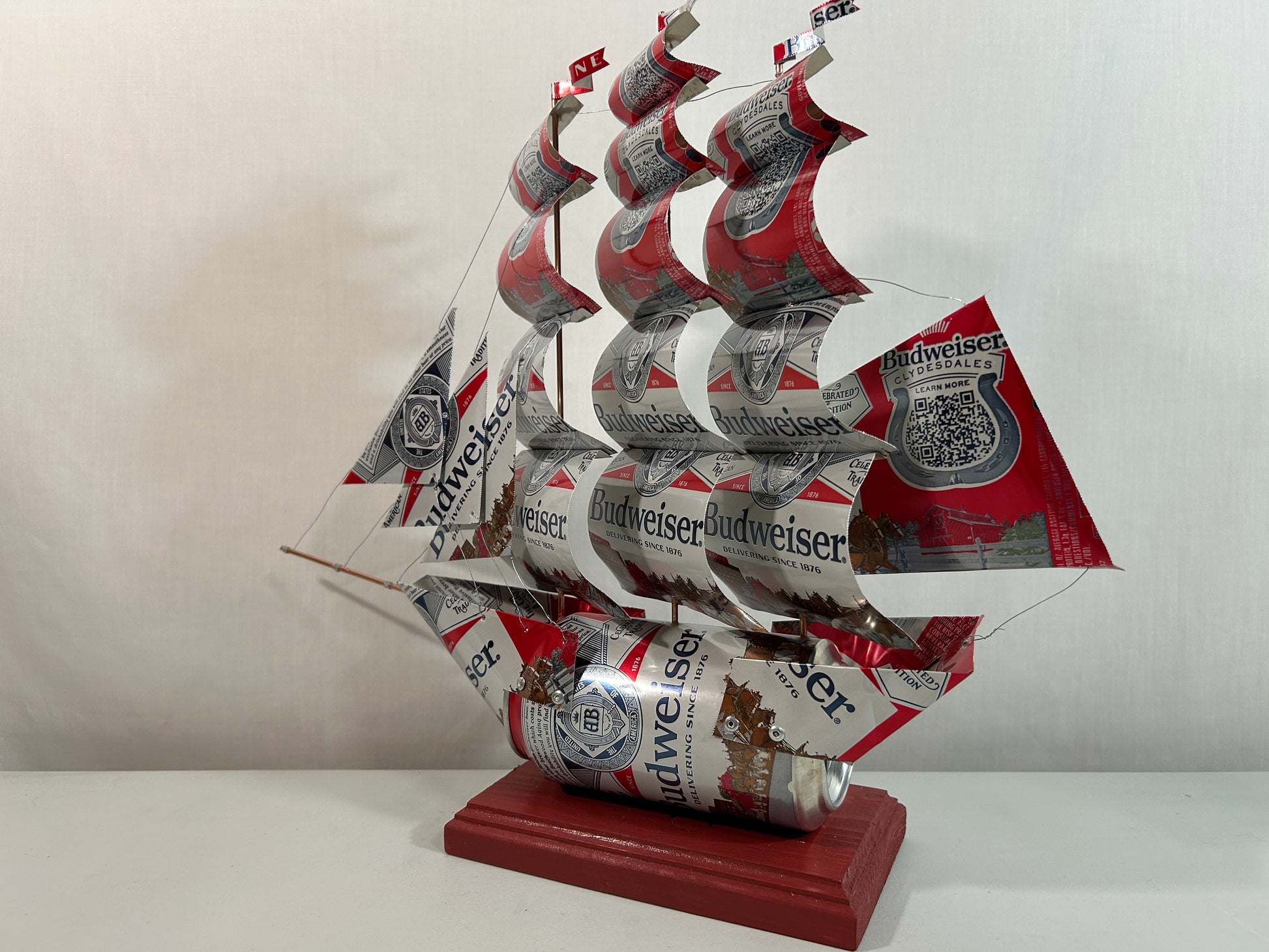 Anheuser Busch Budweiser Clydesdales Beer Can Ship