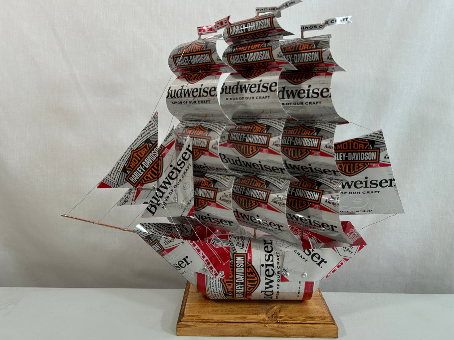 Anheuser Busch Budweiser Harley-Davidson Beer Can Ship