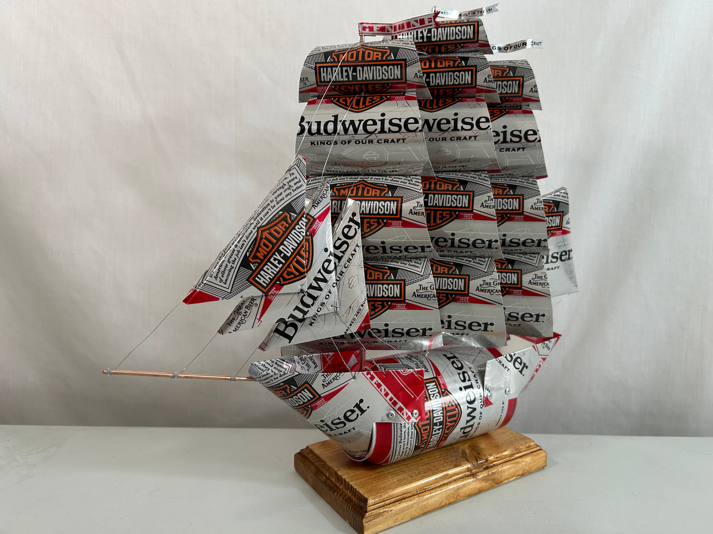 Anheuser Busch Budweiser Harley-Davidson Beer Can Ship