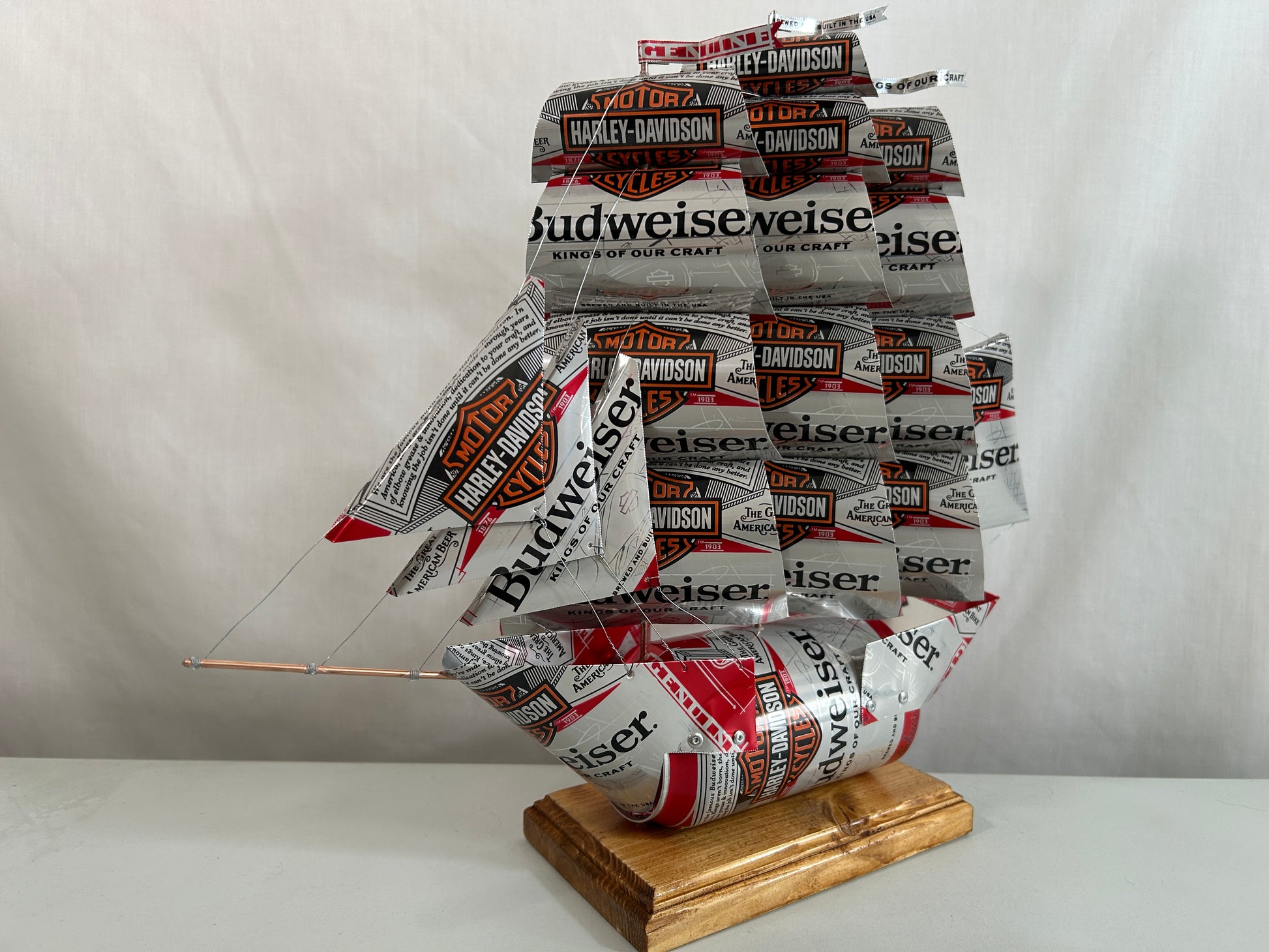 Anheuser Busch Budweiser Harley-Davidson Beer Can Ship