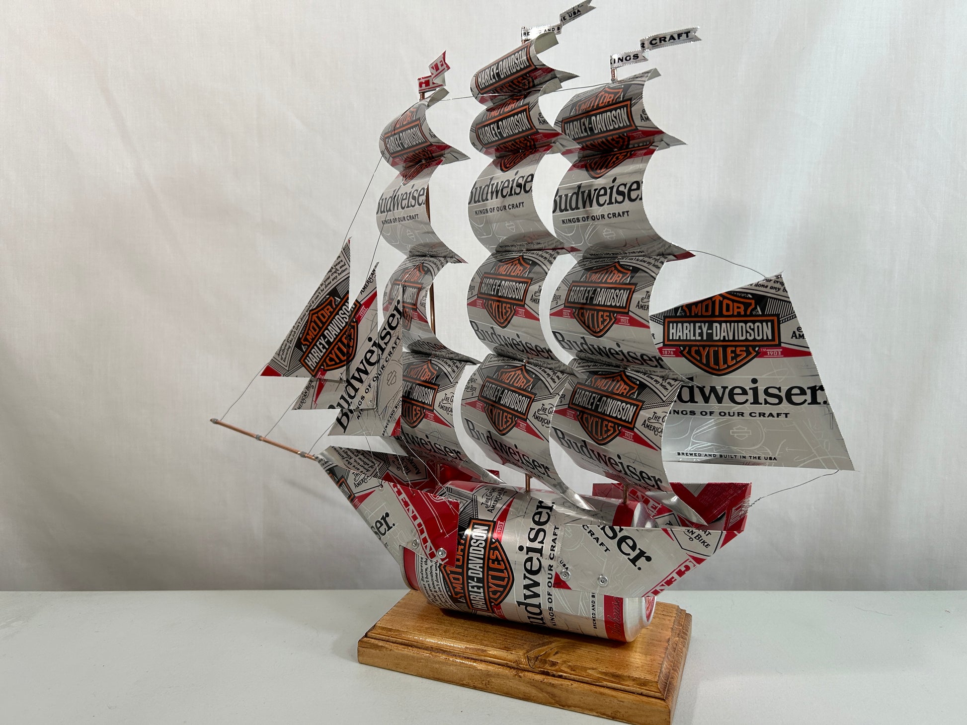 Anheuser Busch Budweiser Harley-Davidson Beer Can Ship