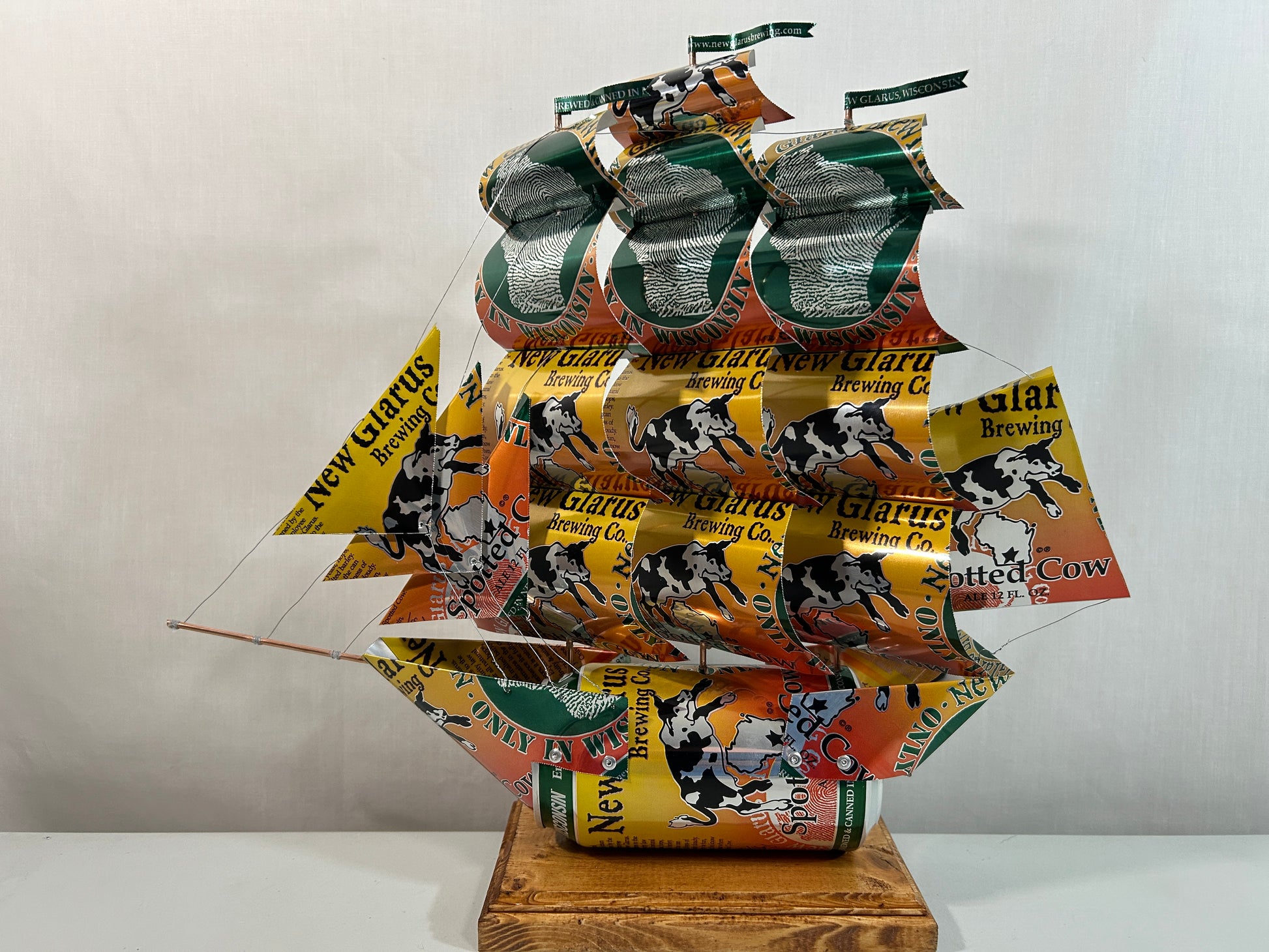 New Glarus Spotted Cow Beer Can Ship