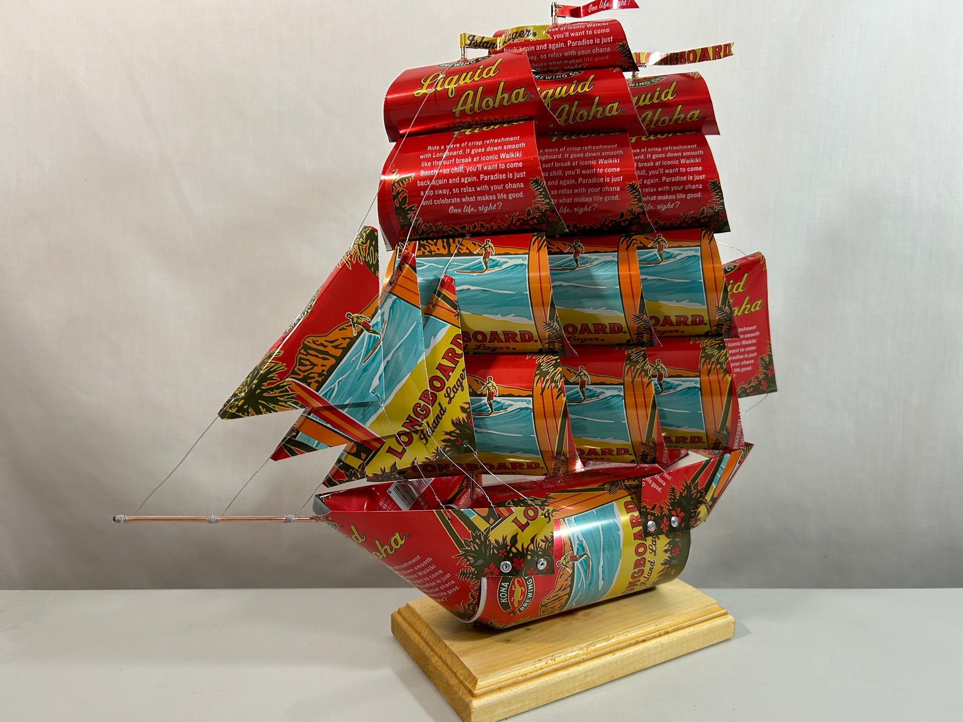 Kona Brewing Co Big Wave Longboard Beer Can Ship