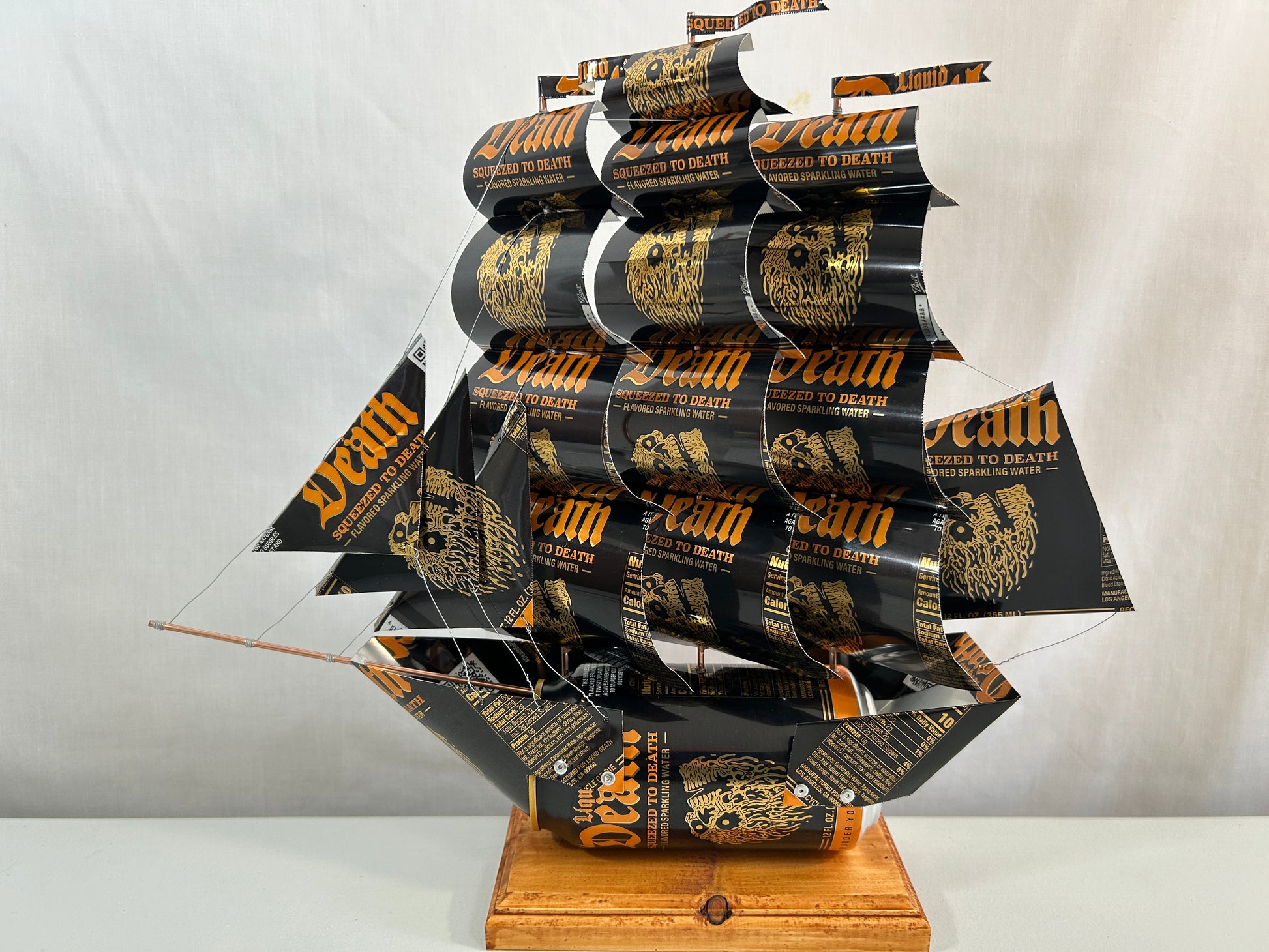 Liquid Death Squeezed to Death Sparkling Water Can Ship