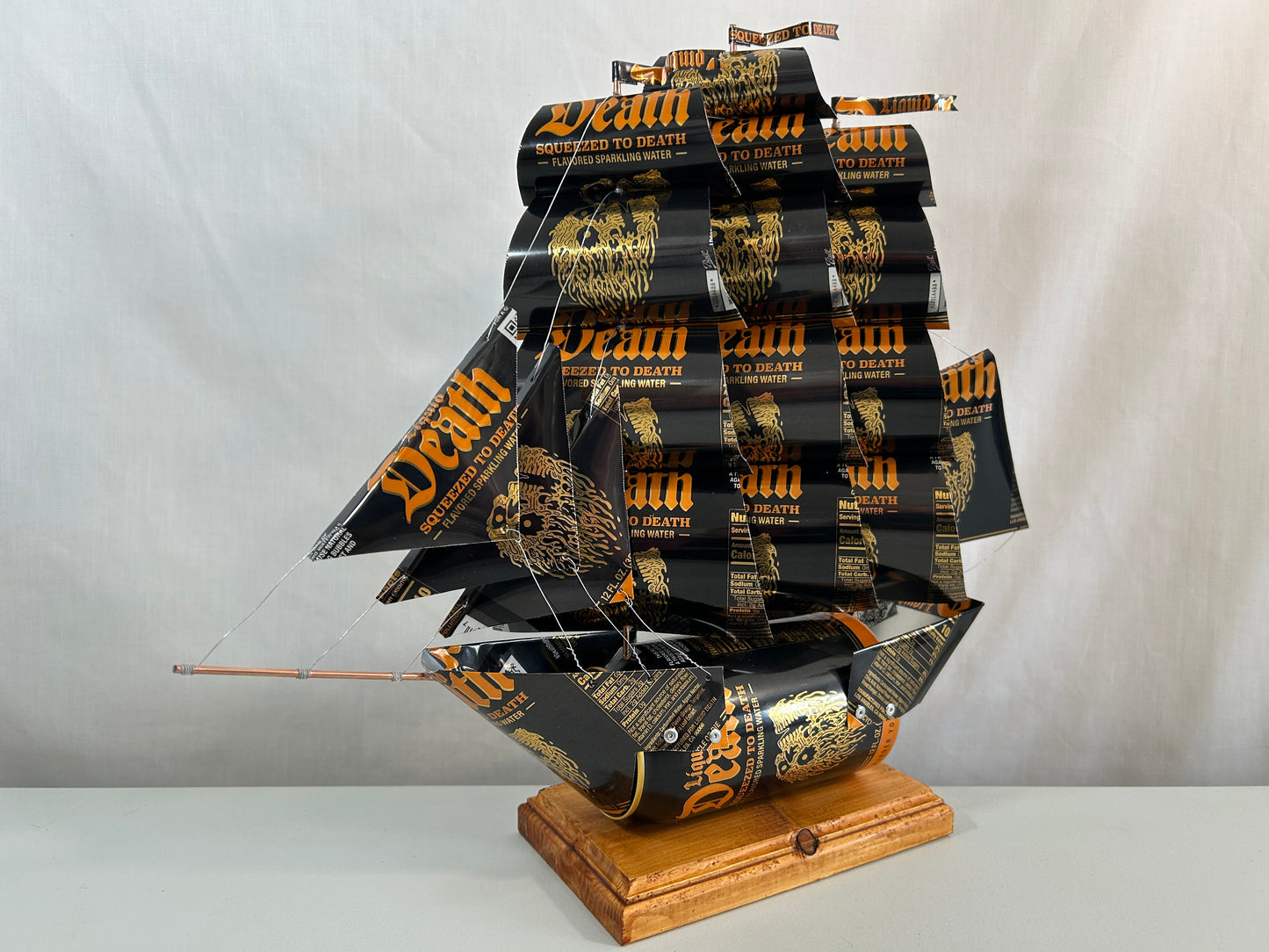 Liquid Death Squeezed to Death Sparkling Water Can Ship