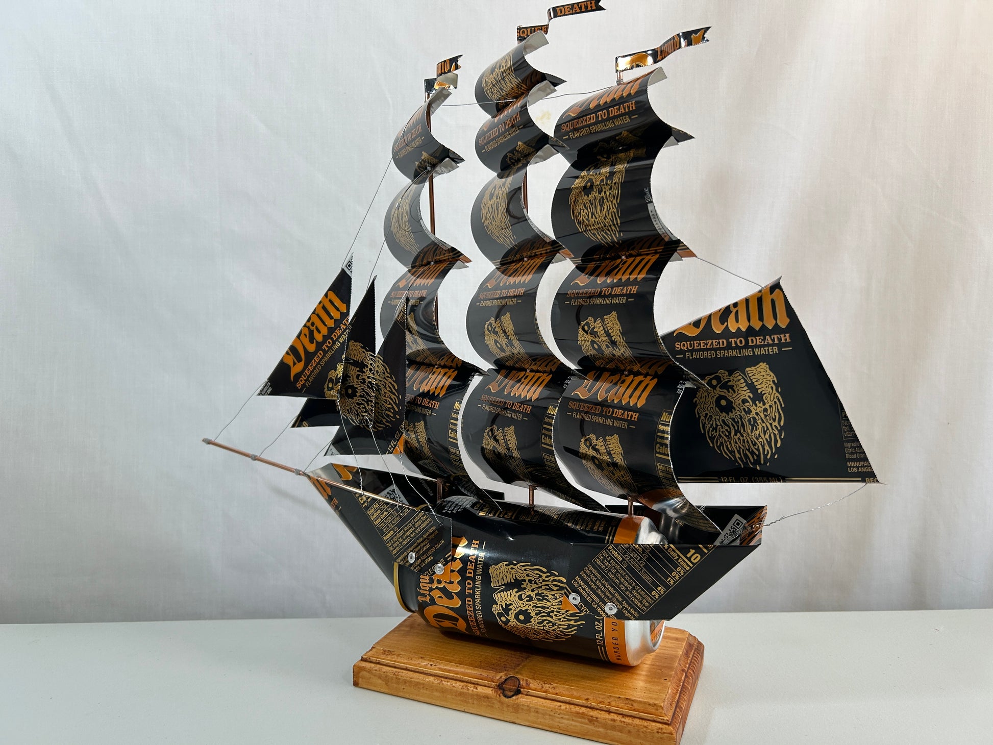 Liquid Death Squeezed to Death Sparkling Water Can Ship