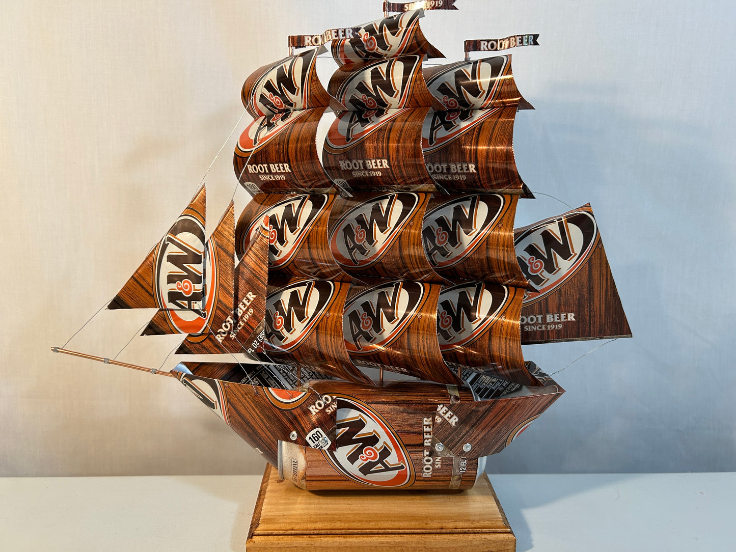 A&W Root Beer Soda Can Ship