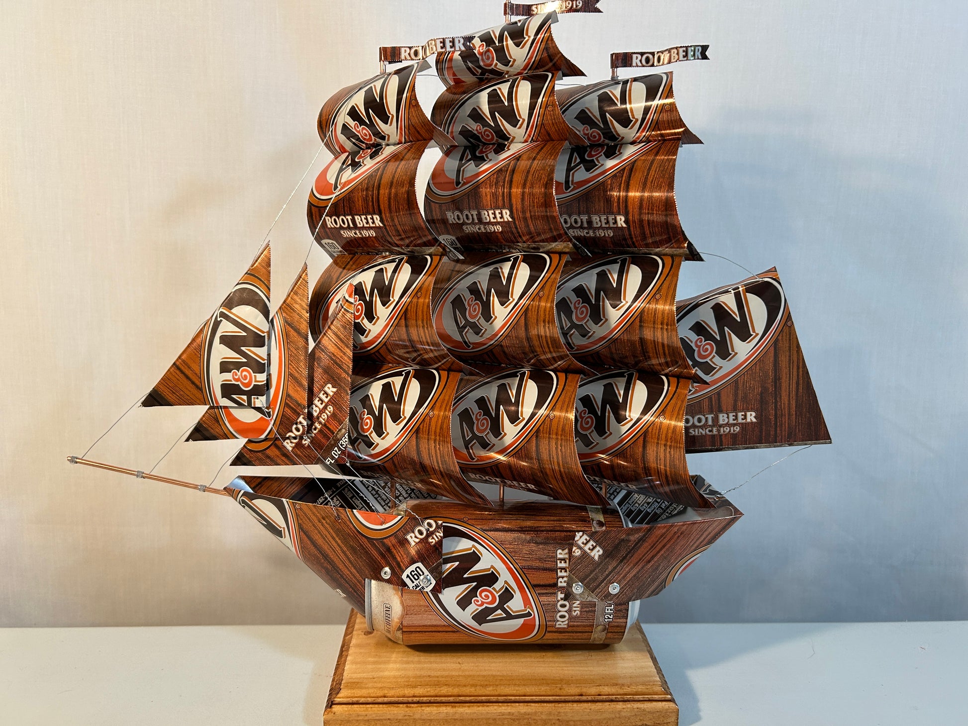 A&W Root Beer Soda Can Ship