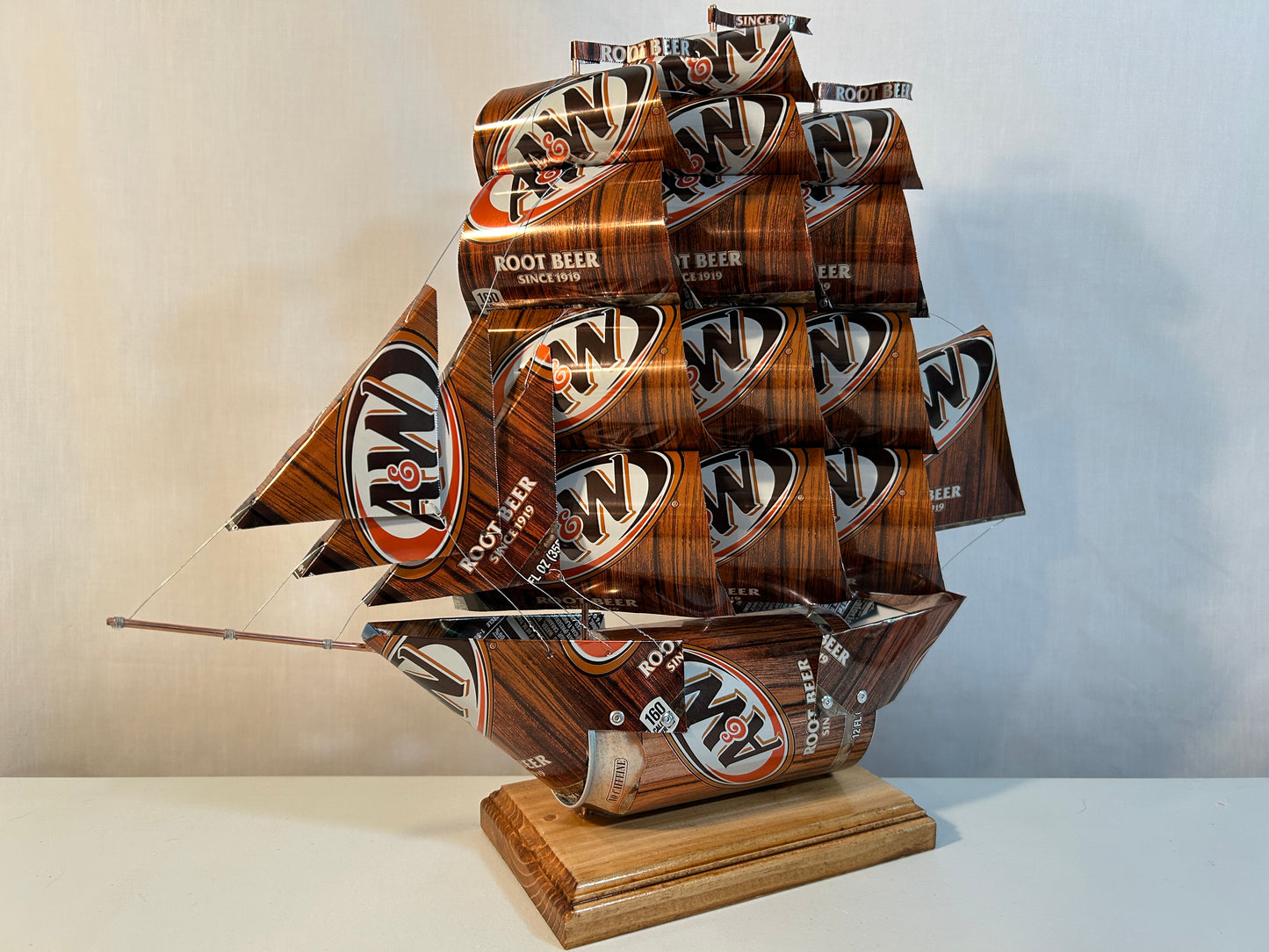A&W Root Beer Soda Can Ship