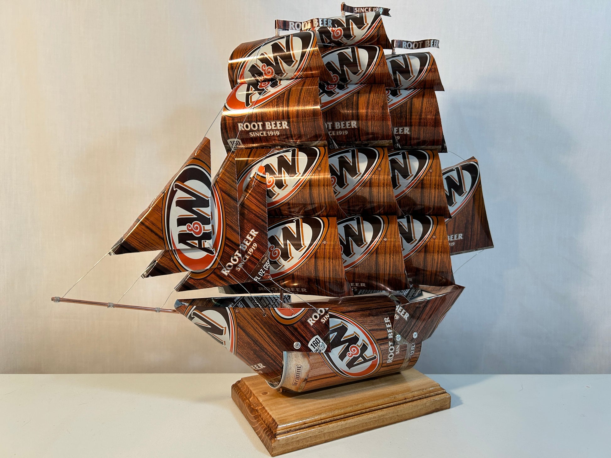 A&W Root Beer Soda Can Ship