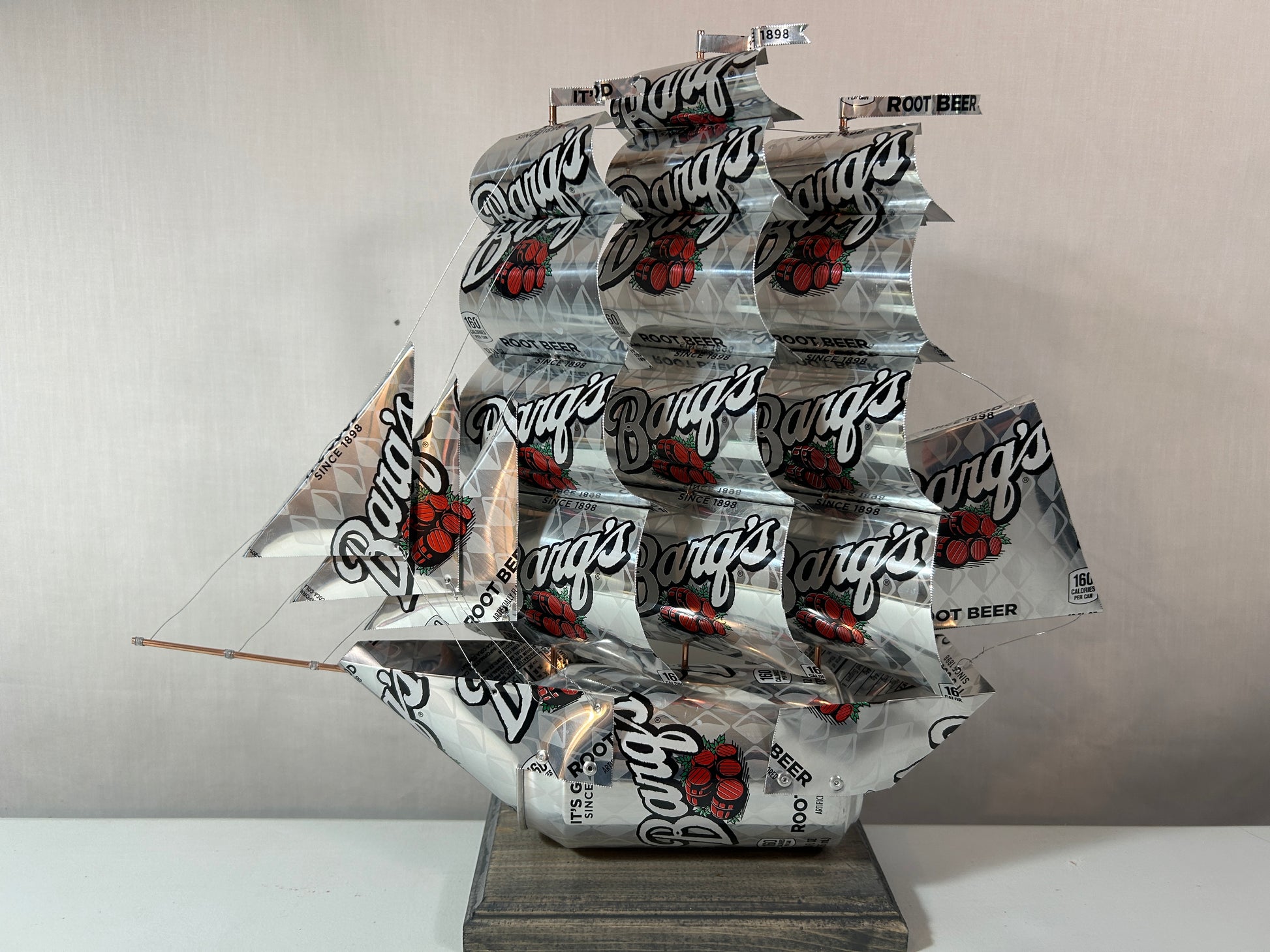 Barq's Root Beer Soda Can Ship