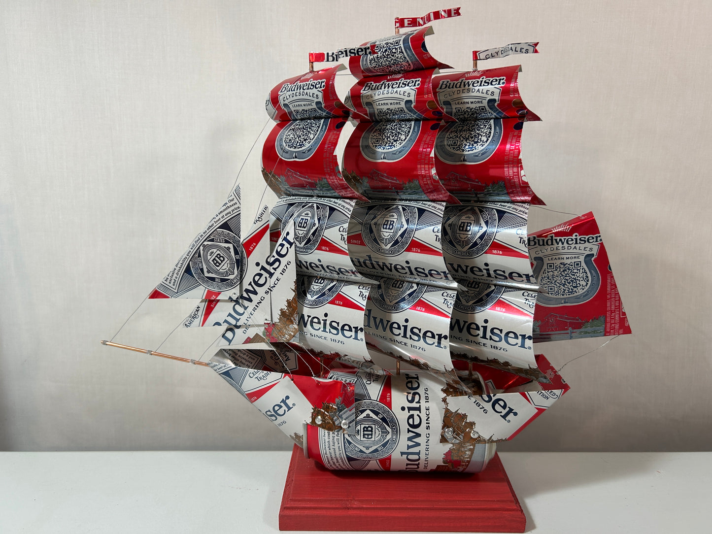 Anheuser Busch Budweiser Clydesdales Beer Can Ship