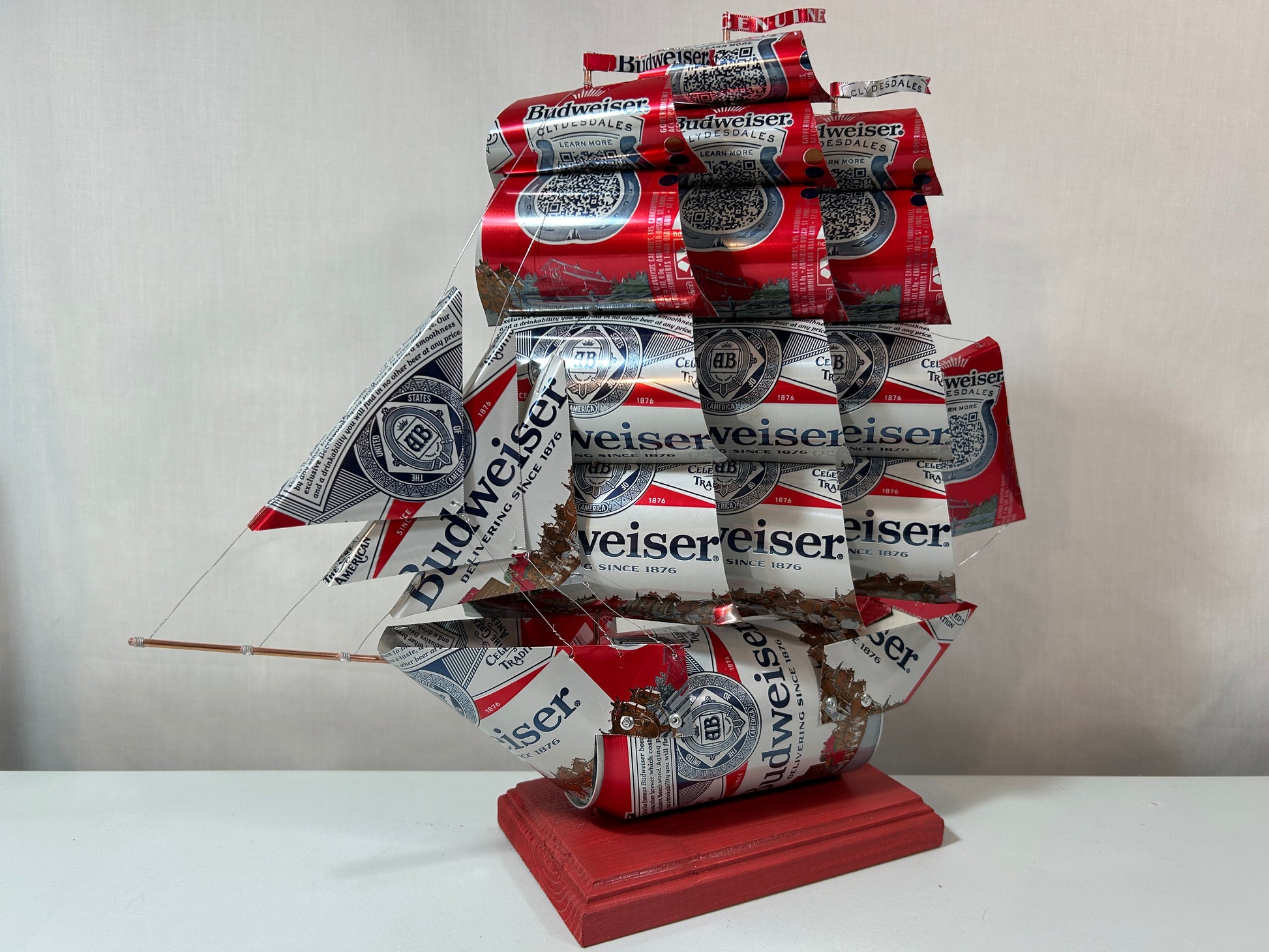 Anheuser Busch Budweiser Clydesdales Beer Can Ship