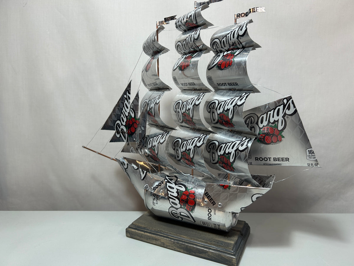 Barq's Root Beer Soda Can Ship