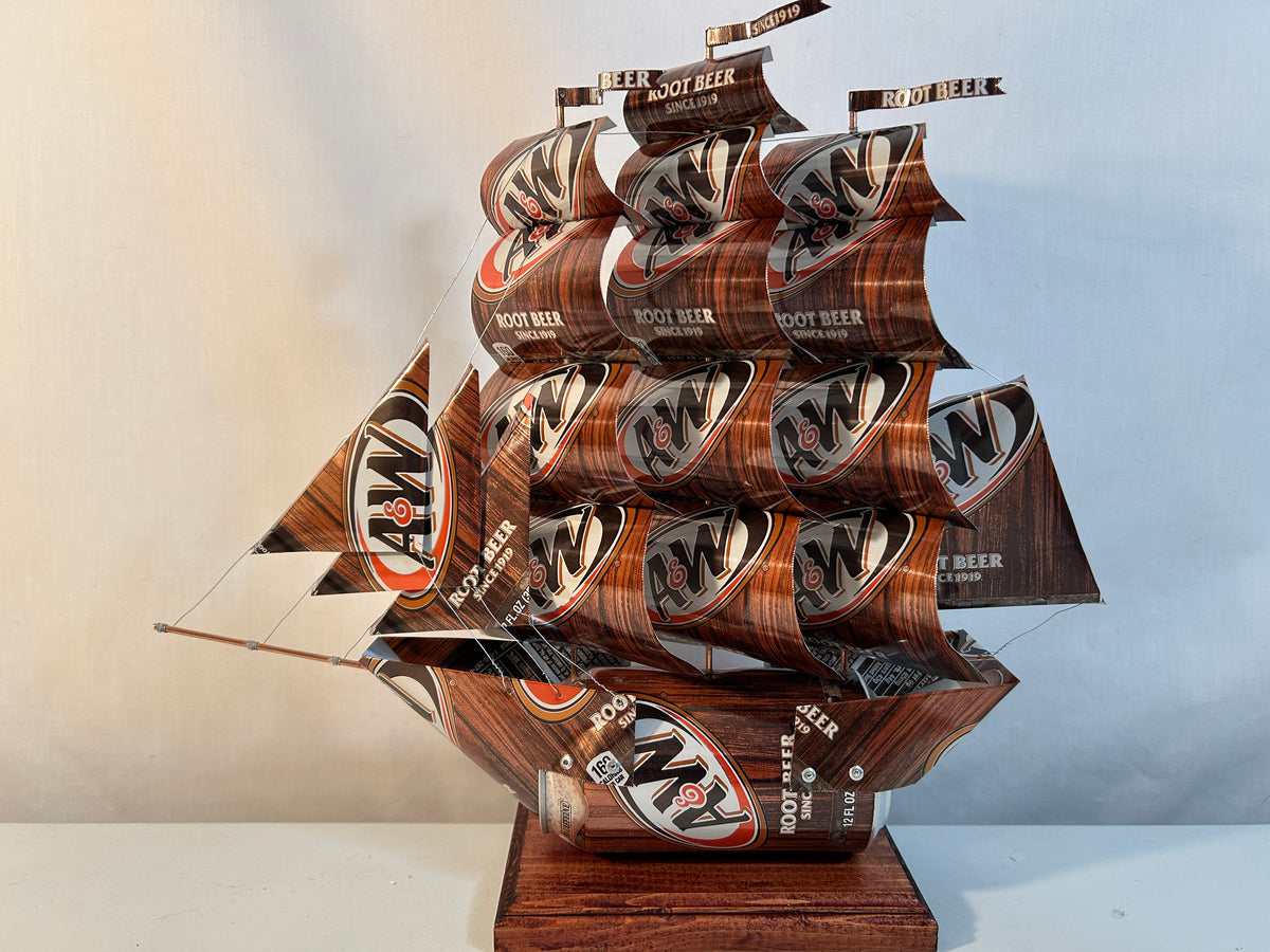 A&W Root Beer Soda Can Ship