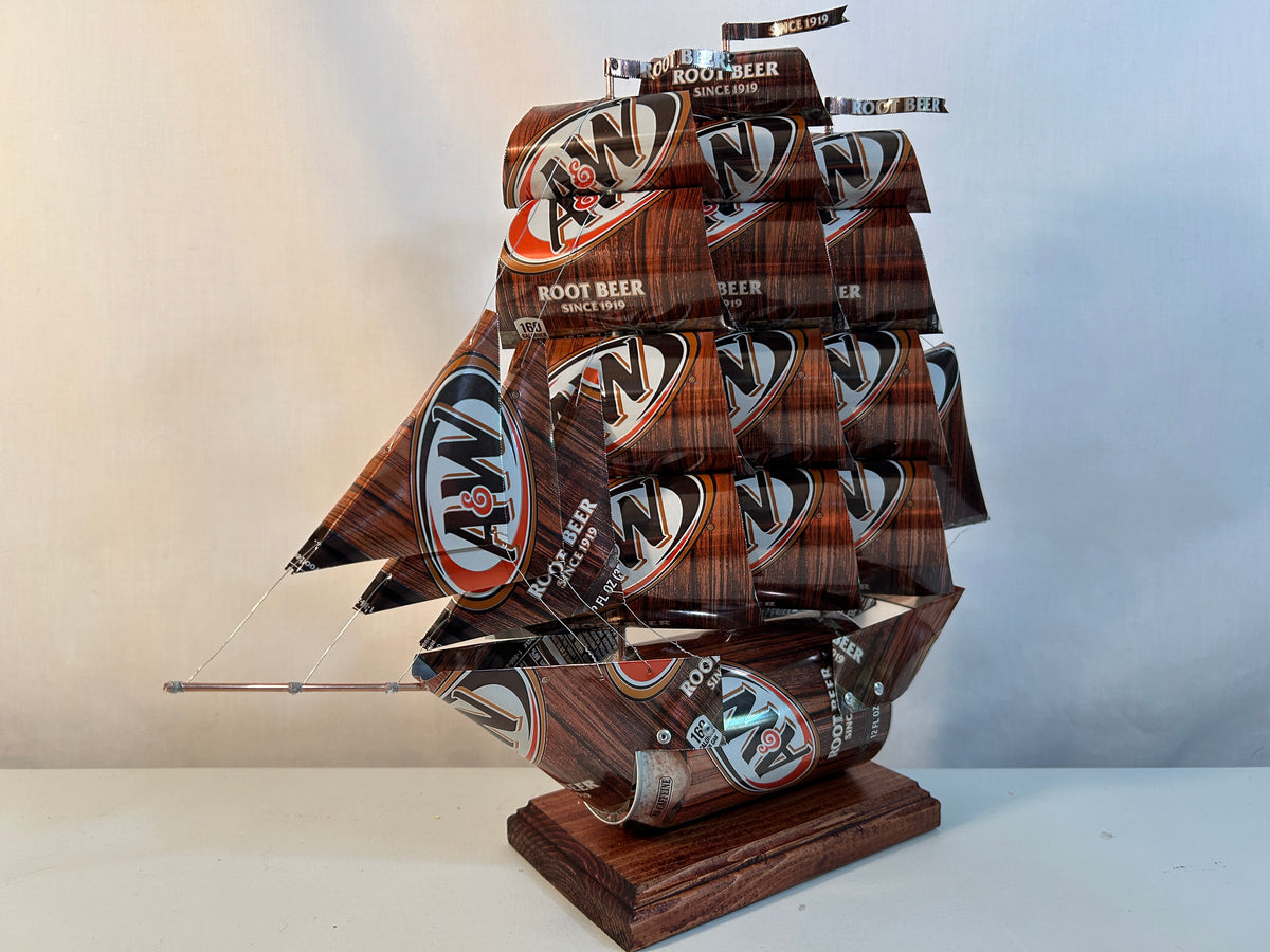A&W Root Beer Soda Can Ship