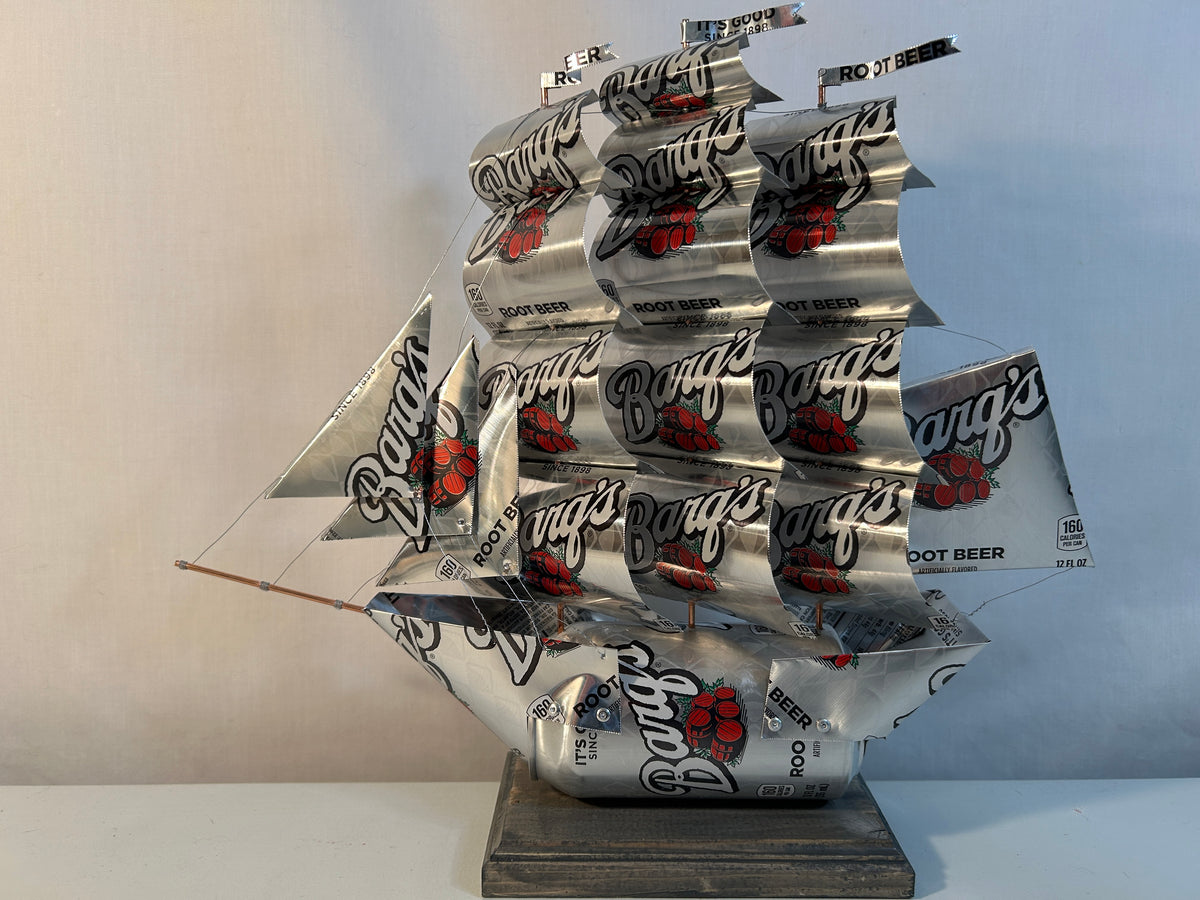 Barq's Root Beer Soda Can Ship