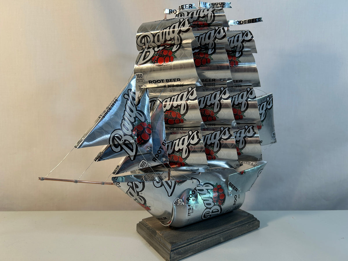 Barq's Root Beer Soda Can Ship