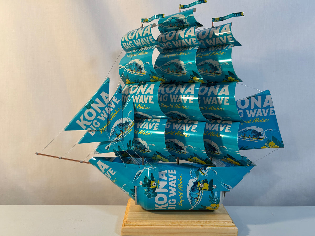 Kona Brewing Co Big Wave Golden Ale Beer Can Ship