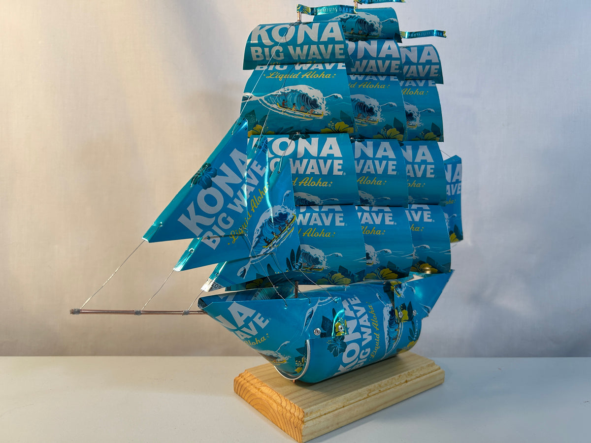Kona Brewing Co Big Wave Golden Ale Beer Can Ship