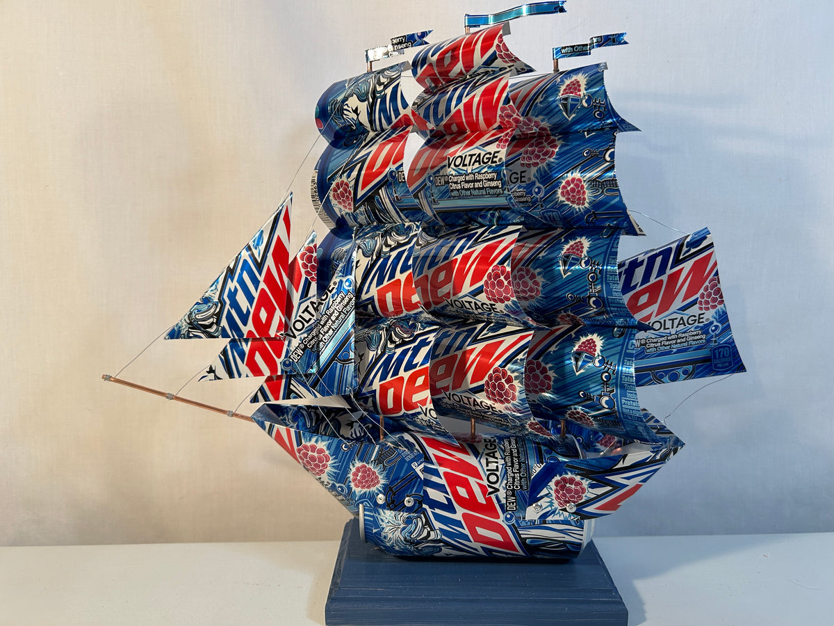 Mountain Dew Voltage Soda Can Ship