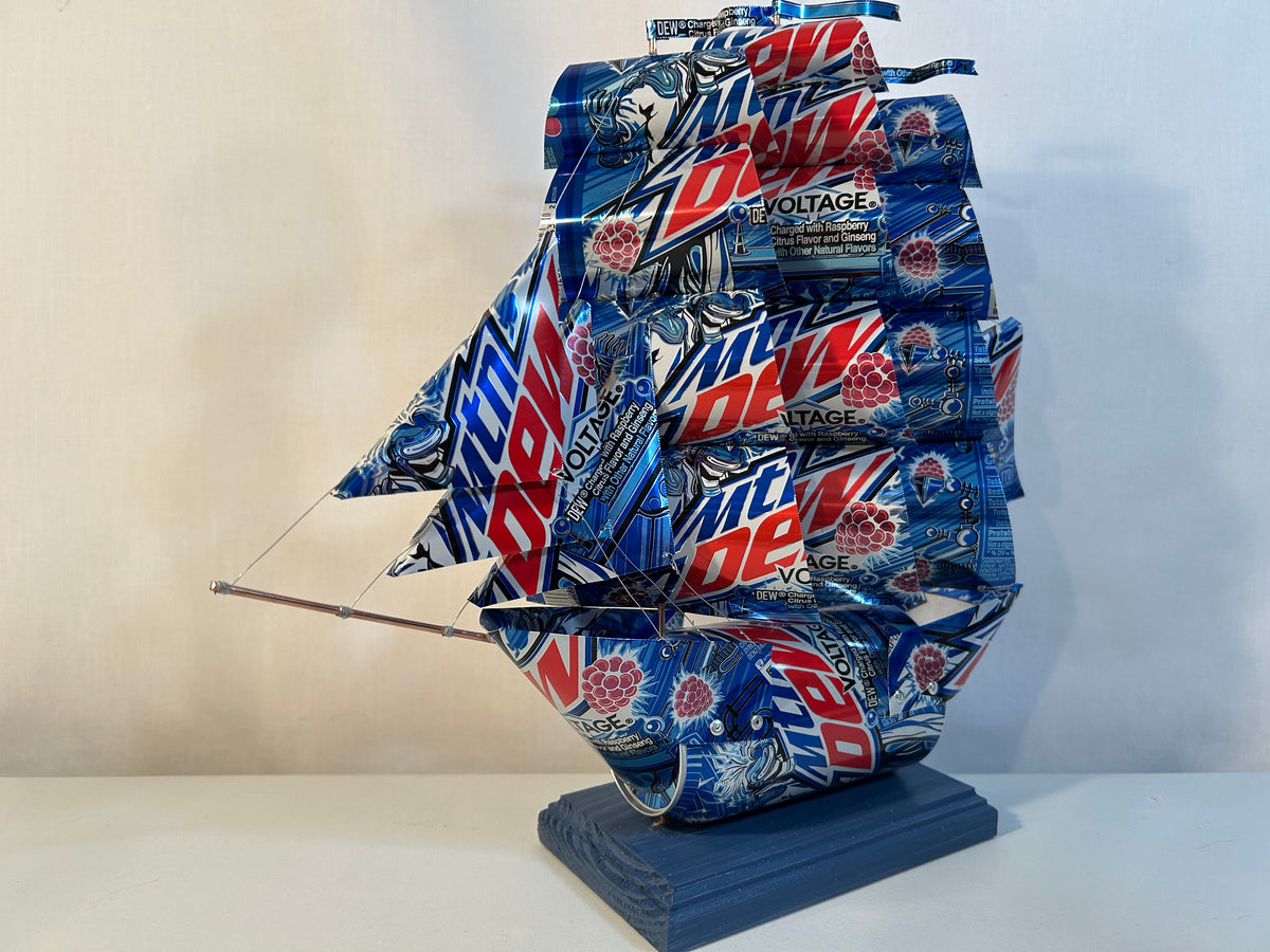 Mountain Dew Voltage Soda Can Ship