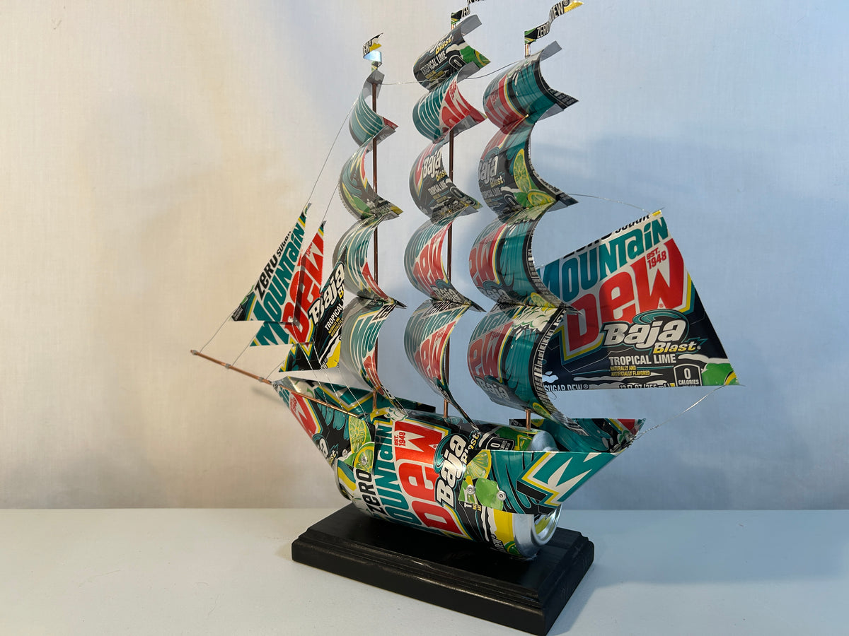 Mountain Dew Baja Blast Zero Sugar Soda Can Ship