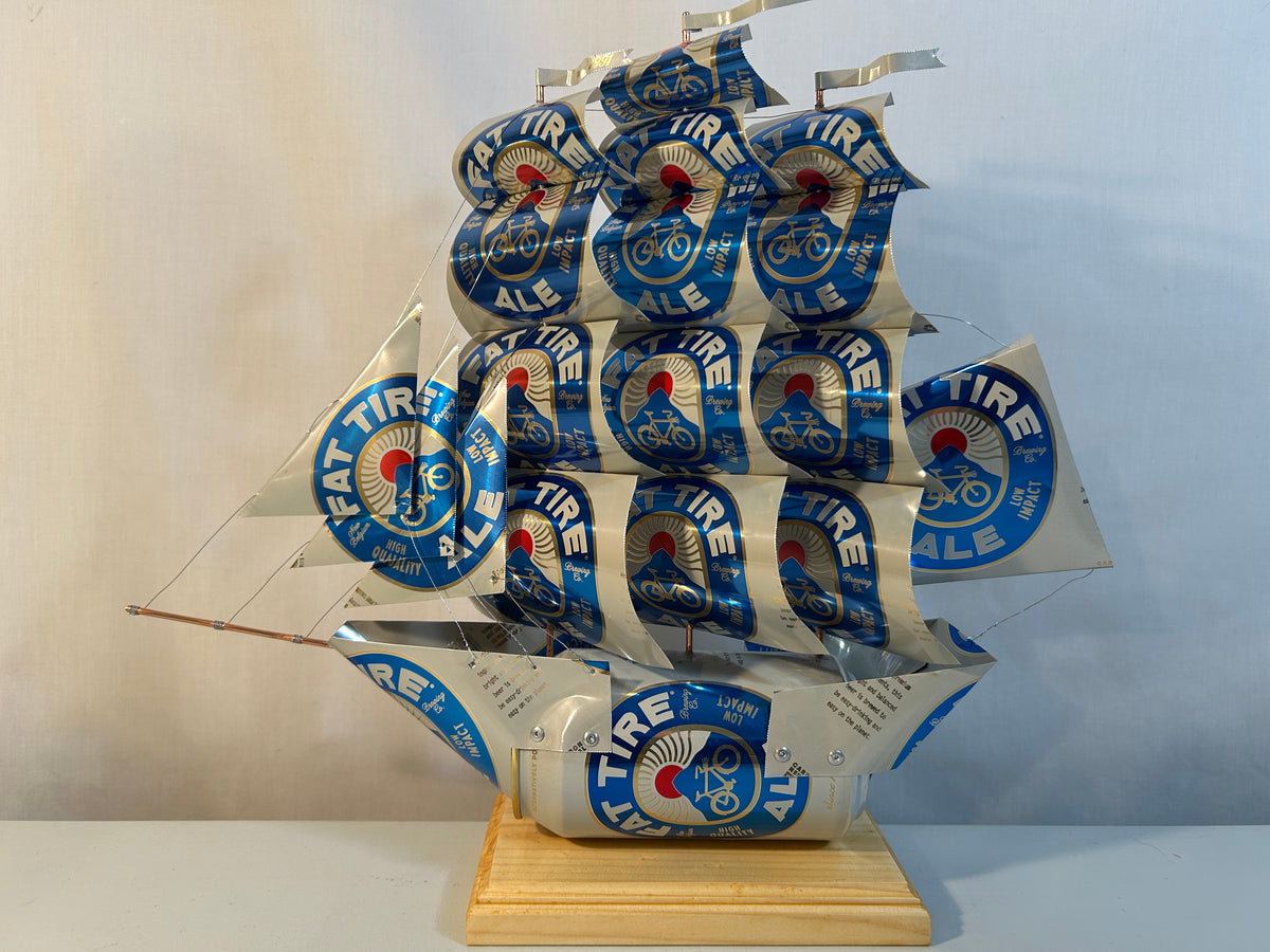 New Belgium Fat Tire Amber Ale Beer Can Ship