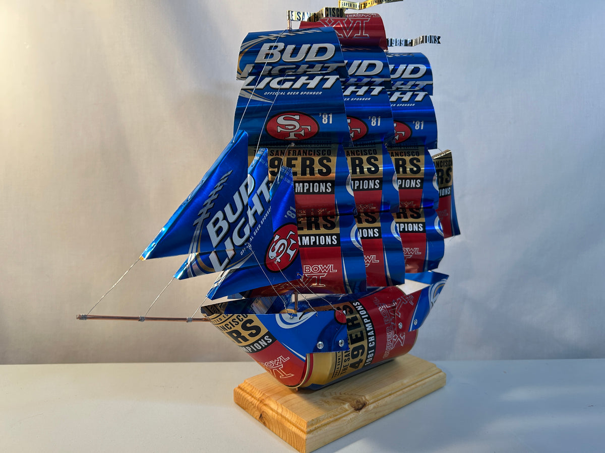 San Francisco 49ers 1981 Champions Super Bowl XVI Beer Can Ship