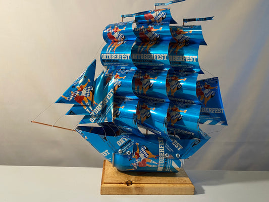 Lakefront Brewery Oktoberfest Beer Can Boat